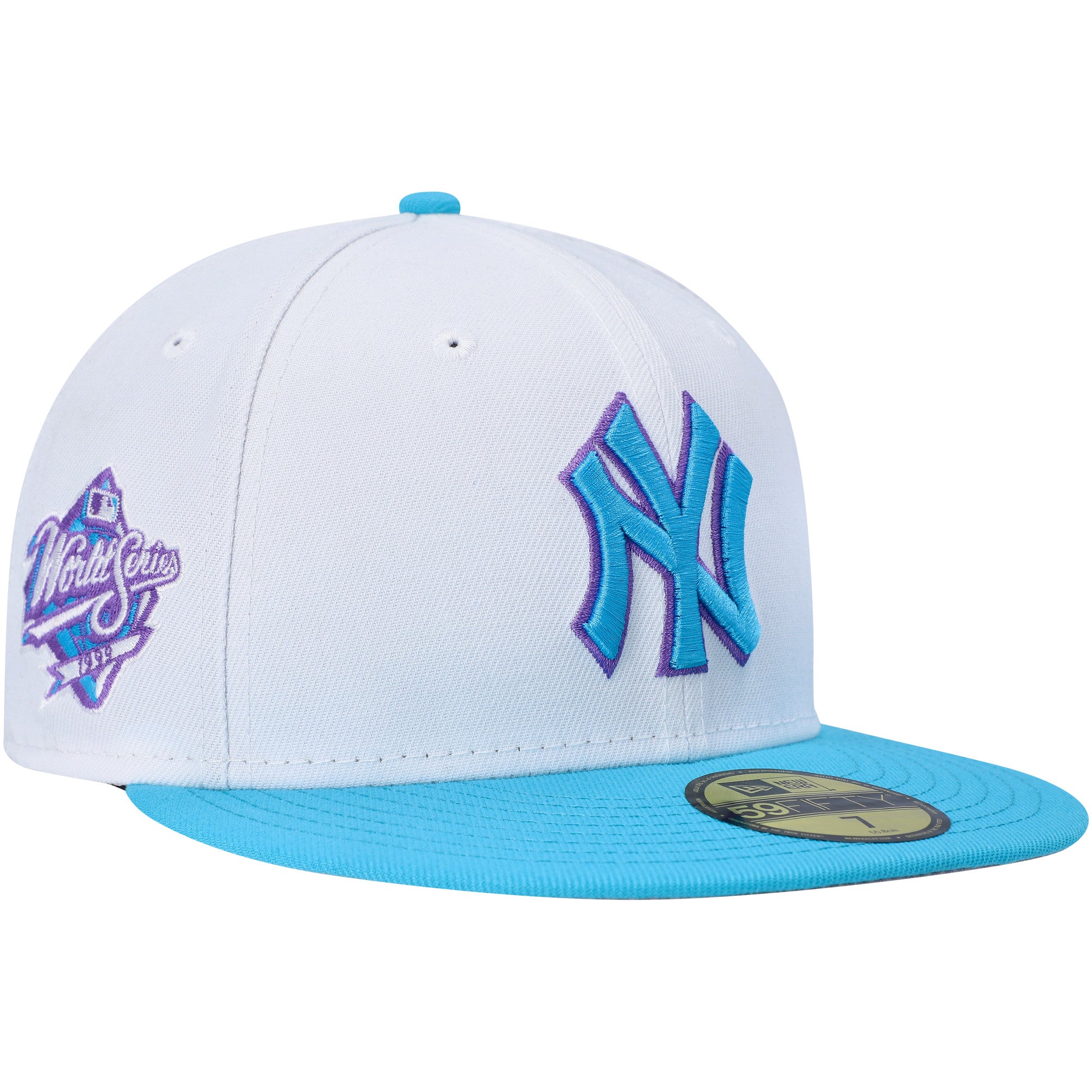Men's New Era White New York Yankees 1999 World Series Vice 59FIFTY Fitted Hat