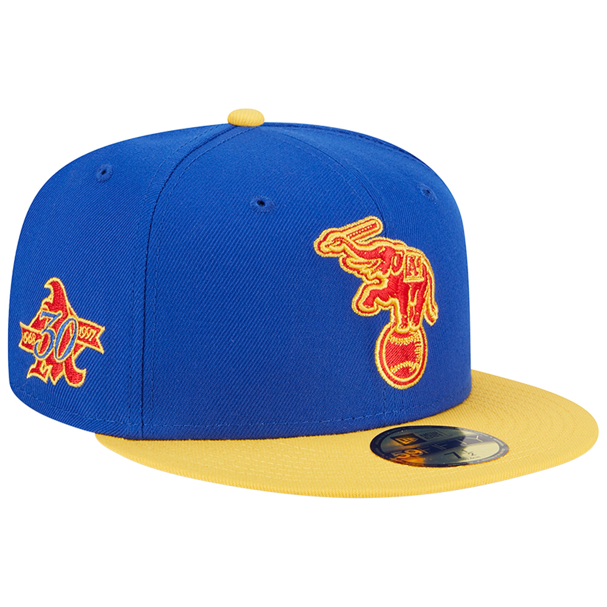 Men's New Era Royal/Yellow Athletics Empire 59FIFTY Fitted Hat