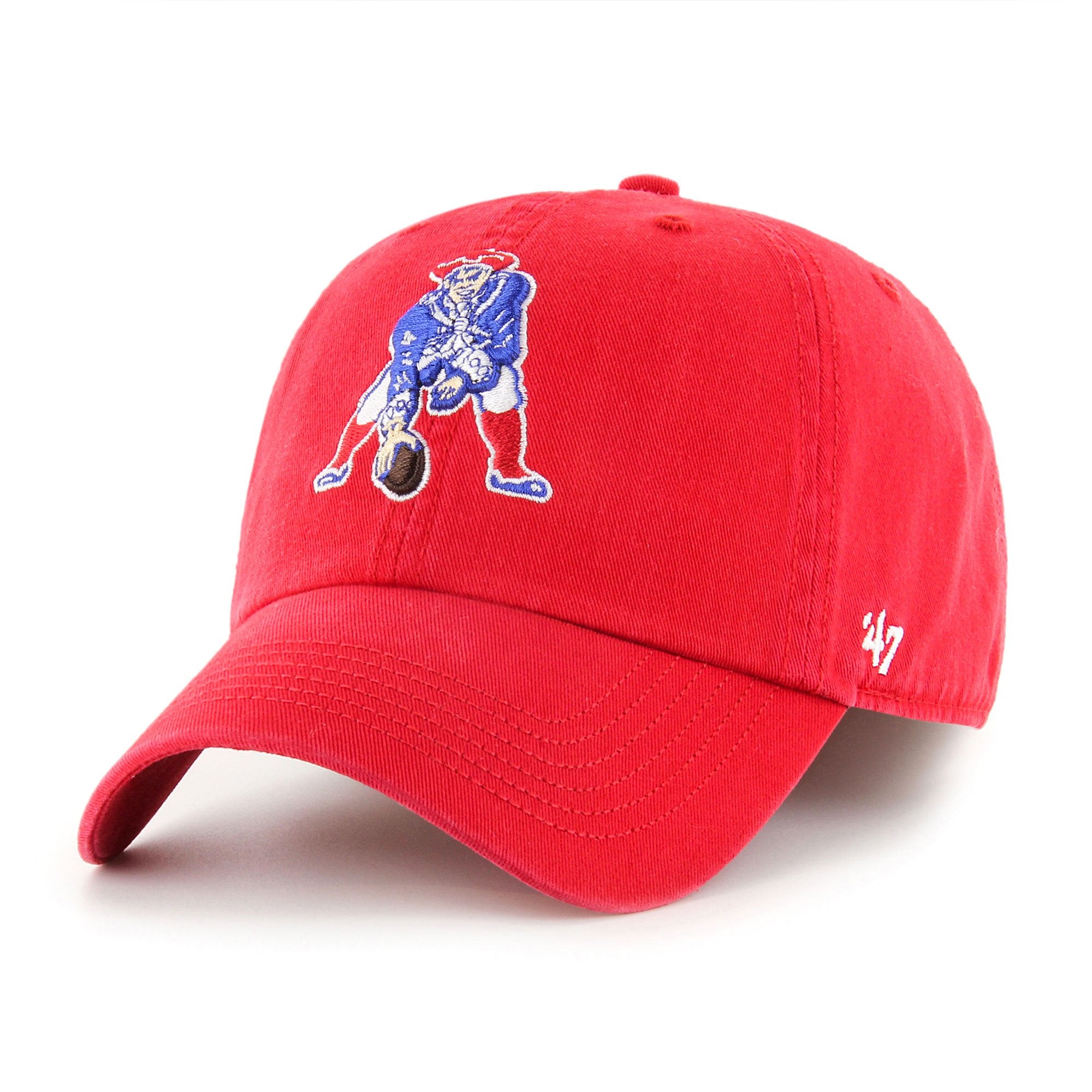 Men's '47 Red New England Patriots Gridiron Classics Franchise Fitted Hat