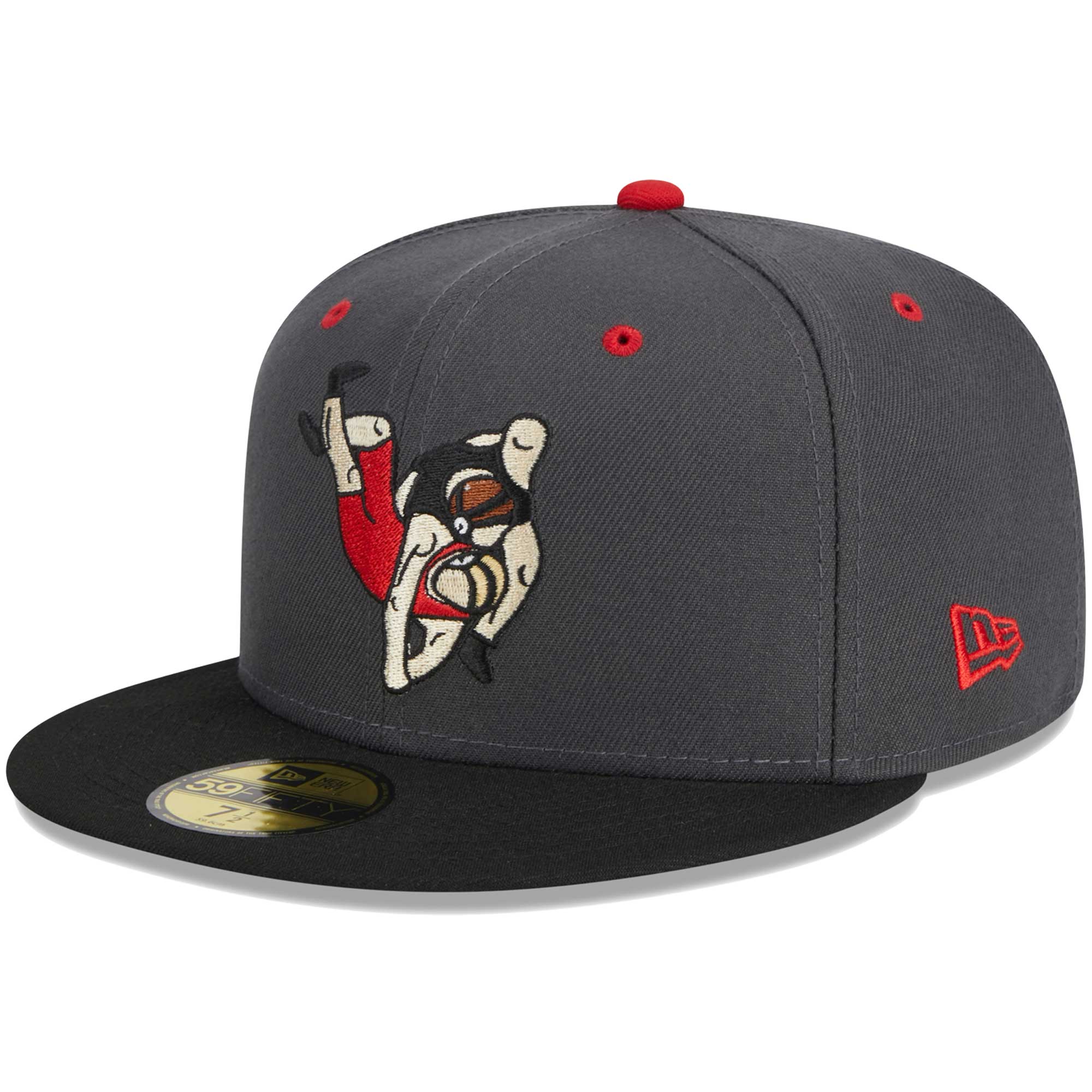Men's New Era Gray Cedar Rapids Kernels Theme Nights Cedar Rapids Mat Grapplers  59FIFTY Fitted Hat