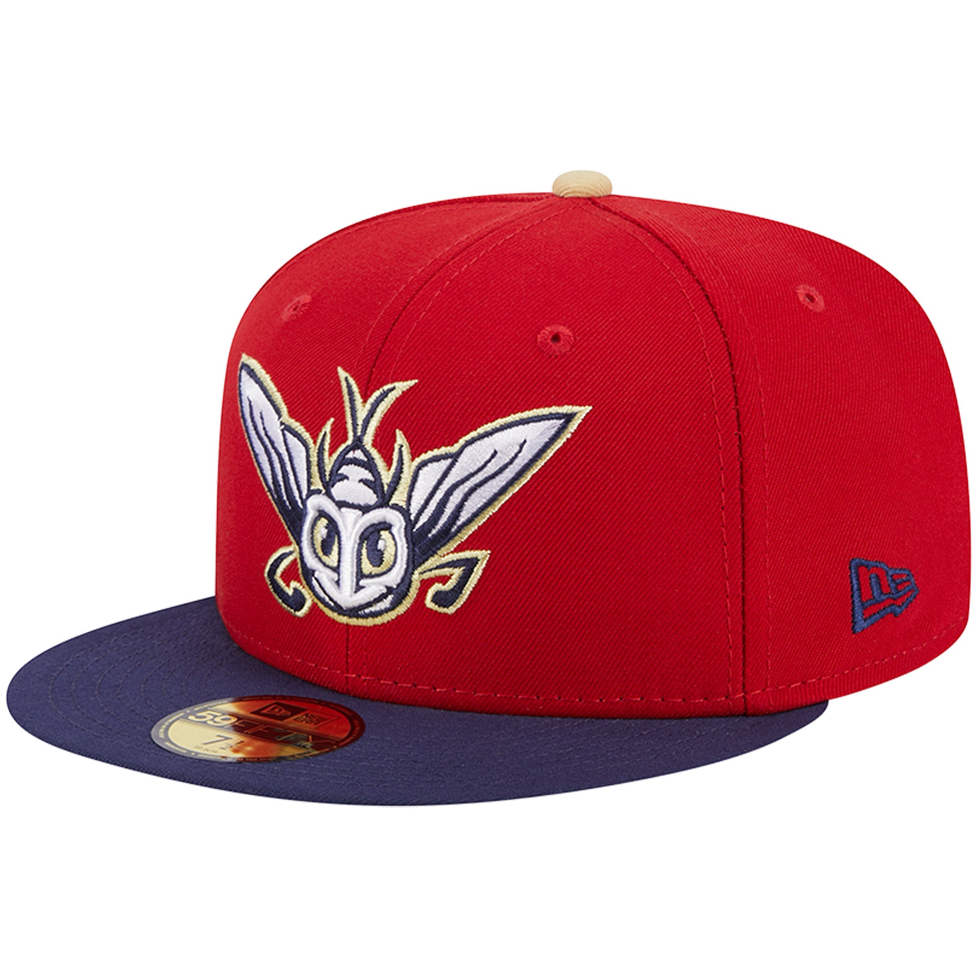 Men's New Era Red Harrisburg Senators Theme Nights Harrisburg Mayflies  59FIFTY Fitted Hat