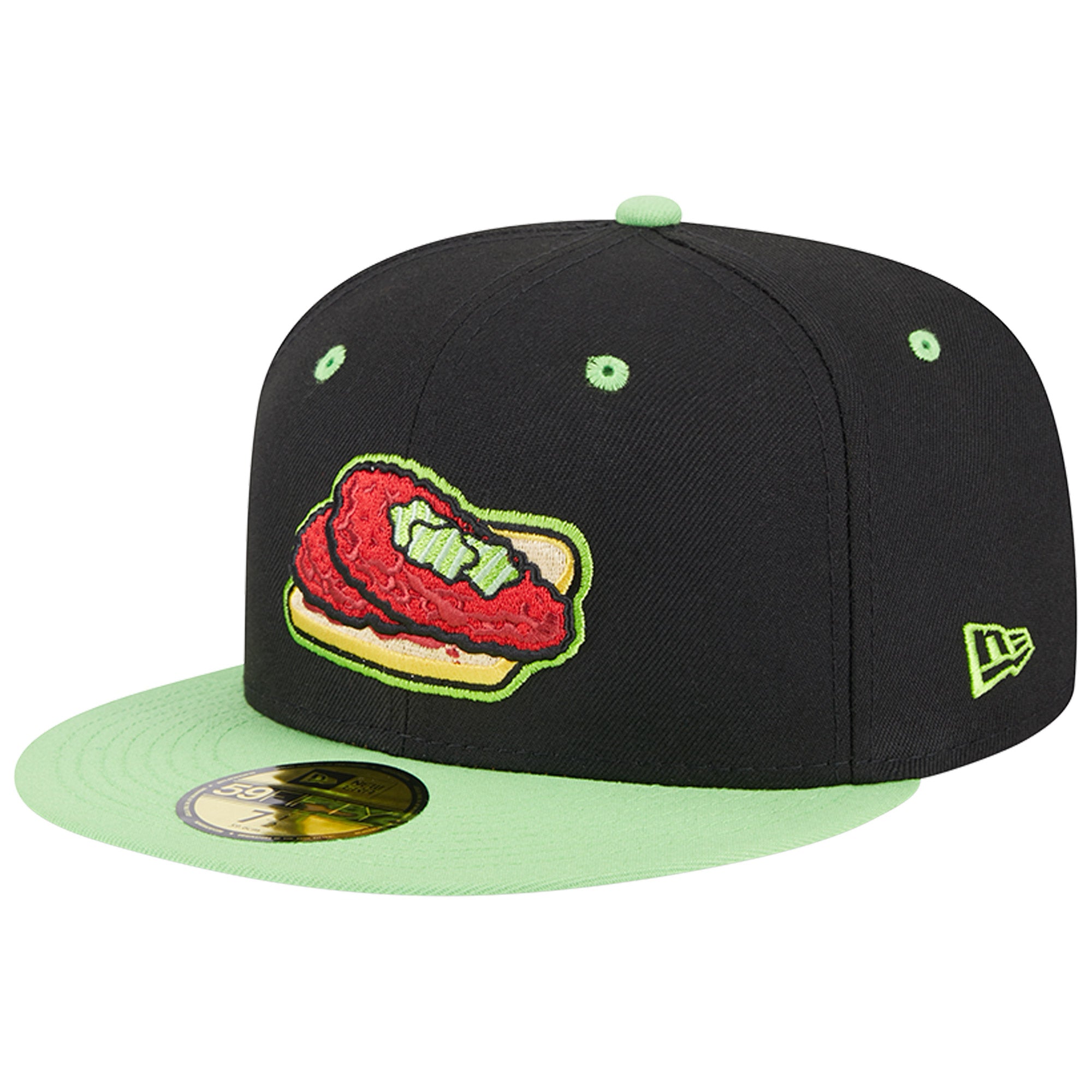 Men's New Era Black Nashville Sounds Theme Nights Nashville Hot Chickens 59FIFTY Fitted Hat