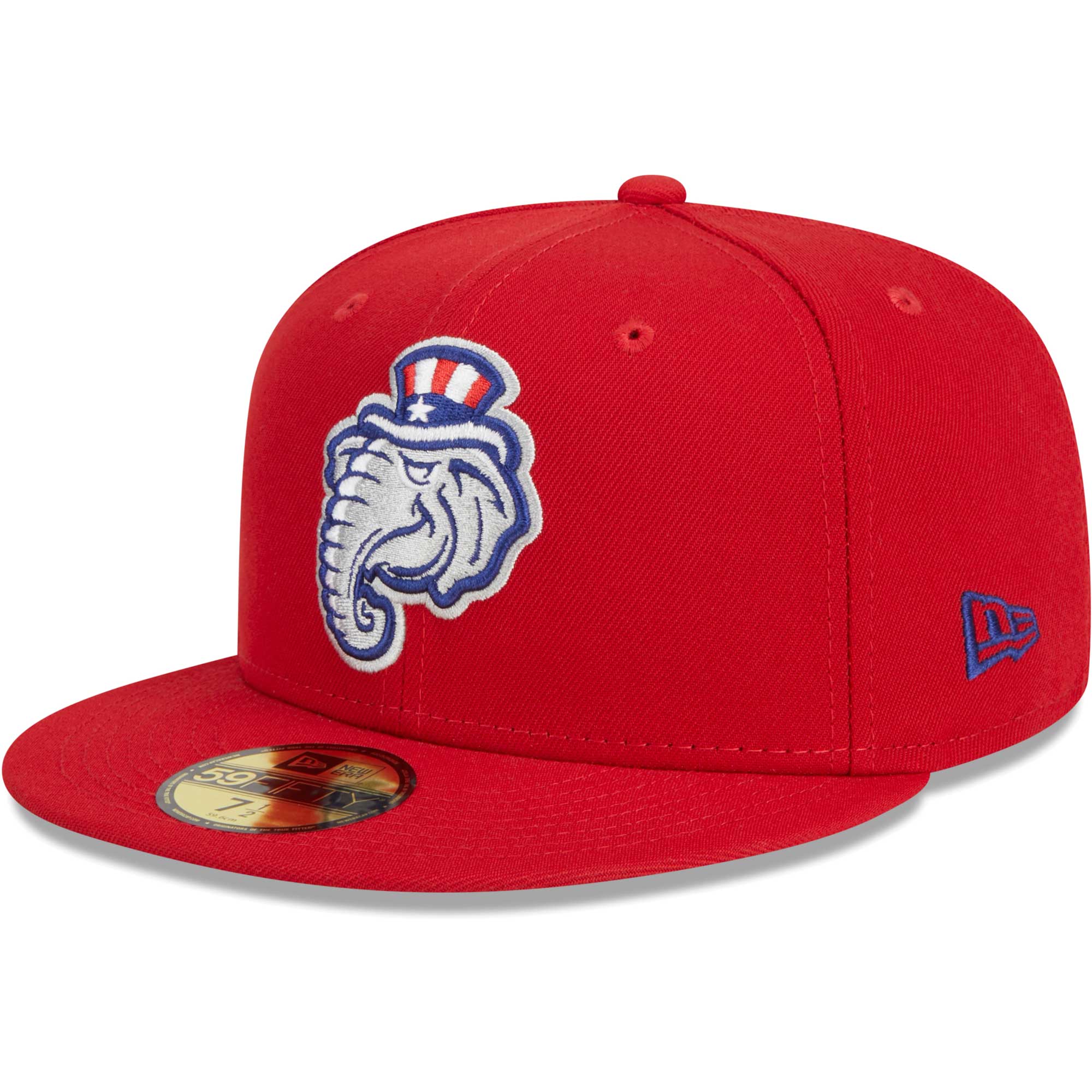 Men's New Era Red New Hampshire Fisher Cats Theme Nights New Hampshire Primaries  59FIFTY Fitted Hat