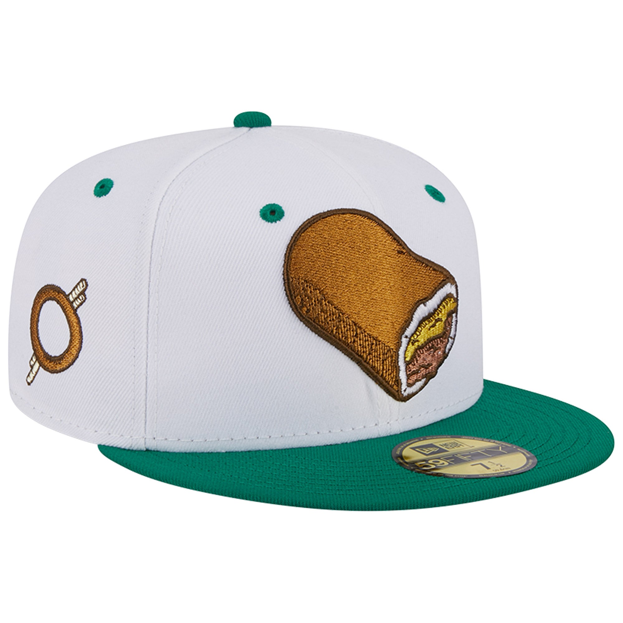 Men's New Era White Omaha Storm Chasers Theme Nights Omaha Runzas  59FIFTY Fitted Hat
