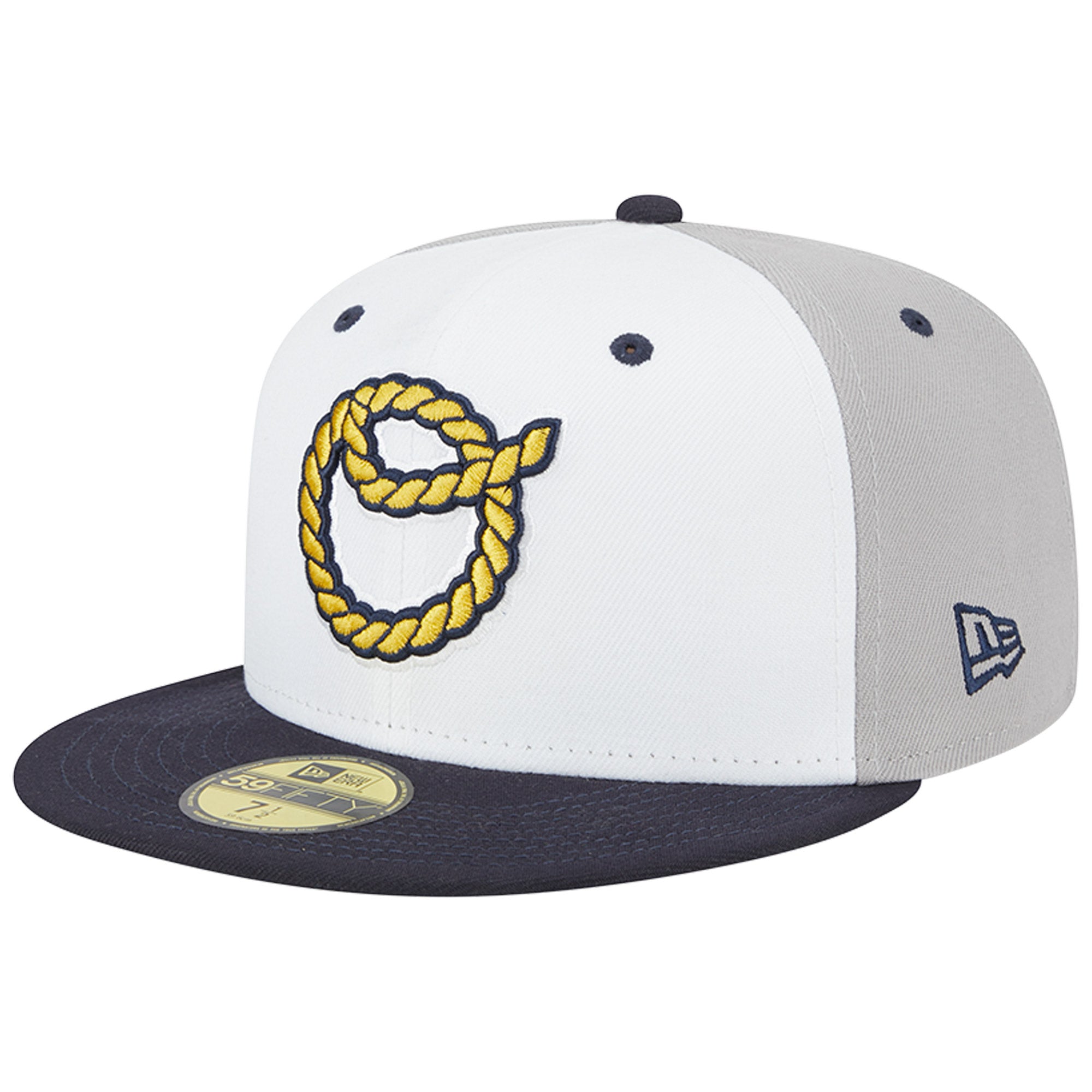 Men's New Era White Omaha Storm Chasers Theme Nights Omaha Cattlemen  59FIFTY Fitted Hat