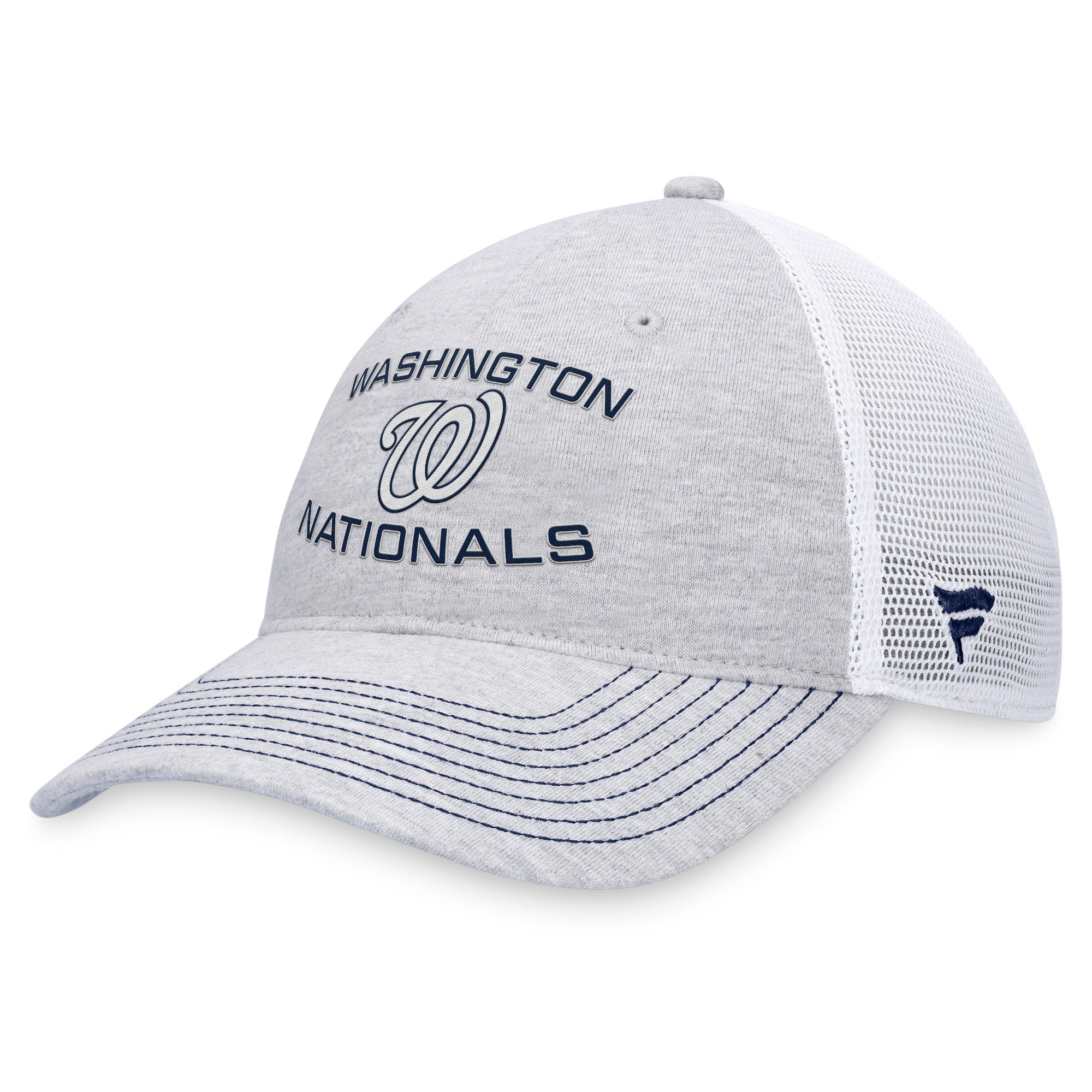 Men's Fanatics Gray Washington Nationals Trucker Adjustable Hat