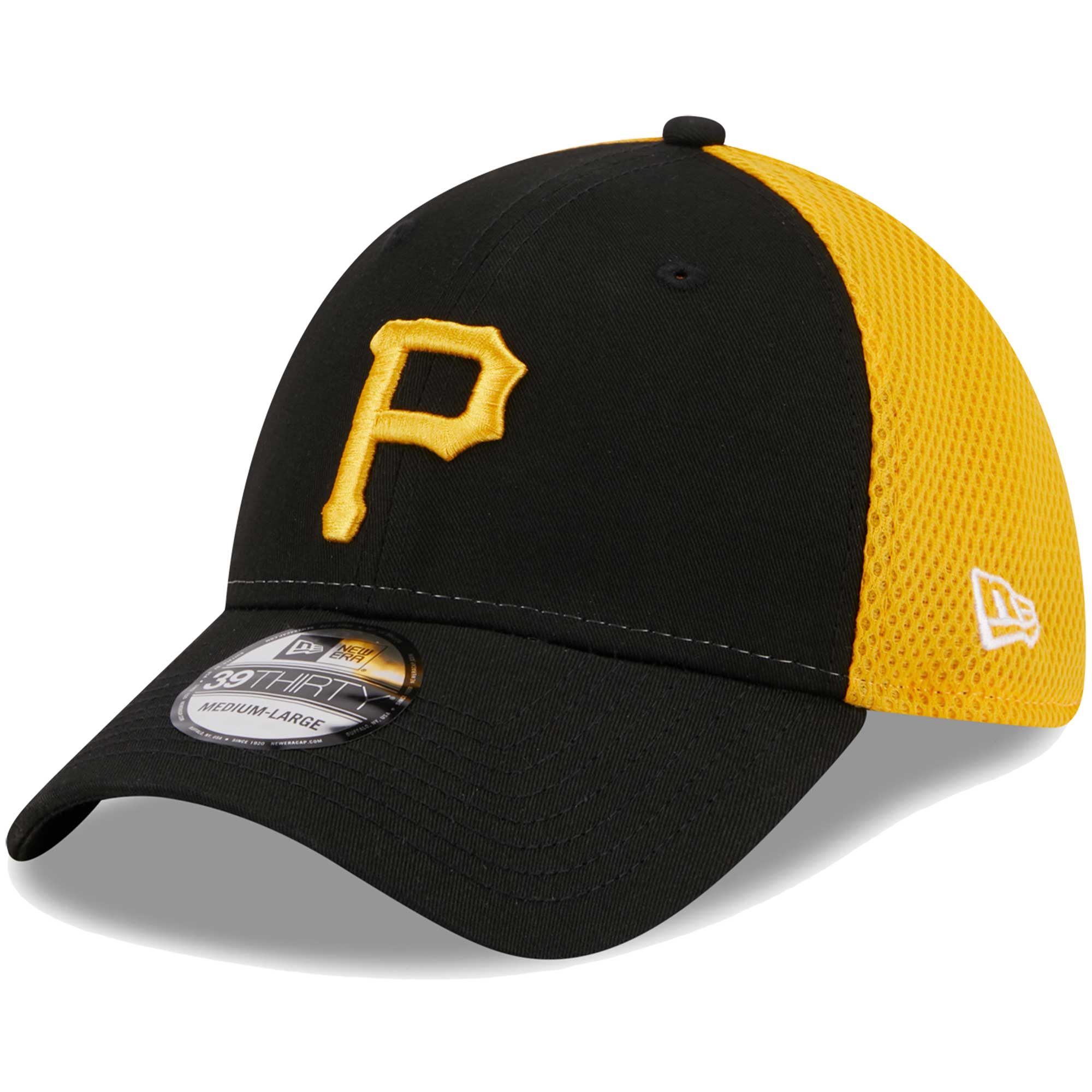 Men's New Era Black Pittsburgh Pirates Team Neo 39THIRTY Flex Hat