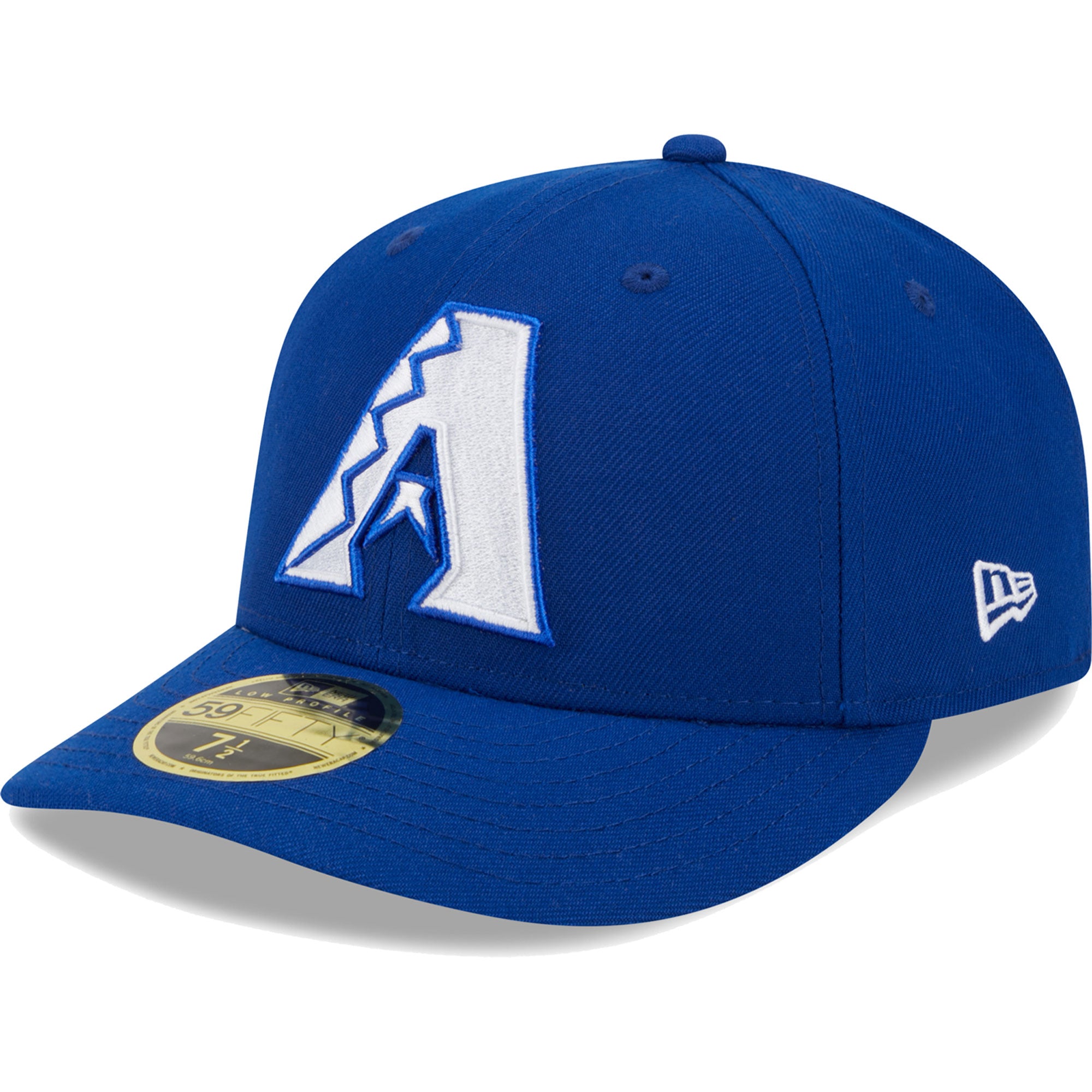 Men's New Era  Royal Arizona Diamondbacks White Logo Low Profile 59FIFTY Fitted Hat
