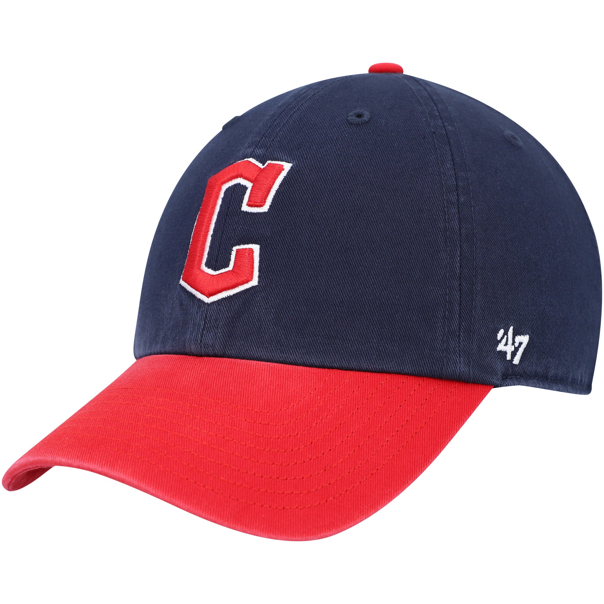 Men's '47 Navy Cleveland Guardians Clean Up Adjustable Hat