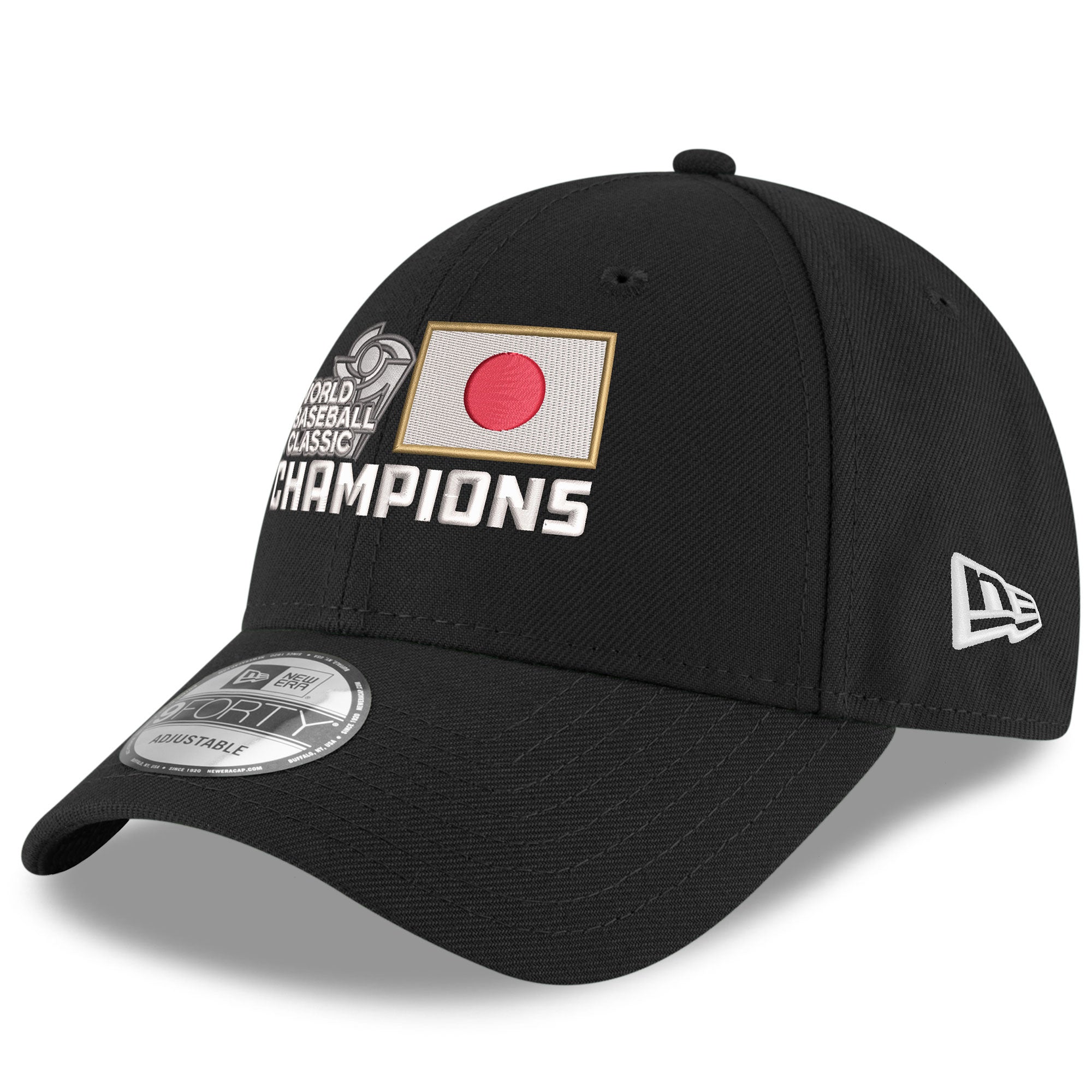 Men's New Era  Black Japan Baseball 2023 World Baseball Classic Champions Locker Room Replica 9FORTY Adjustable Hat
