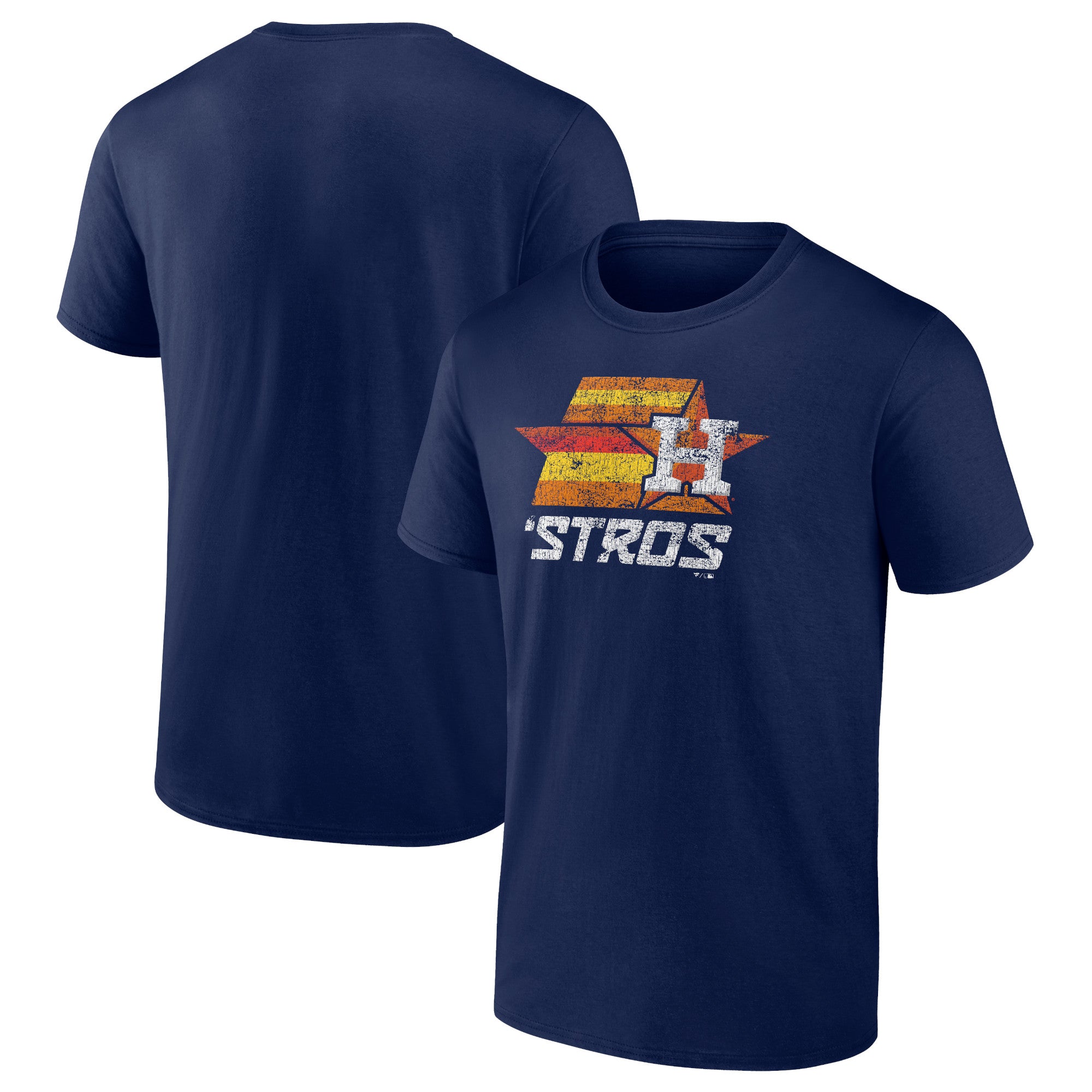 Men's Navy Houston Astros Hometown Throwback Stros T-Shirt