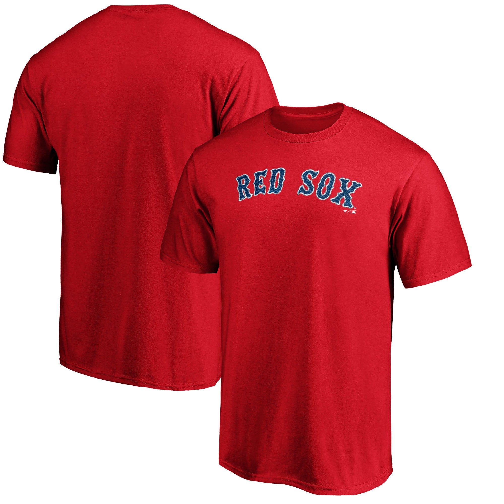 Men's Red Boston Red Sox Official Team Wordmark T-Shirt
