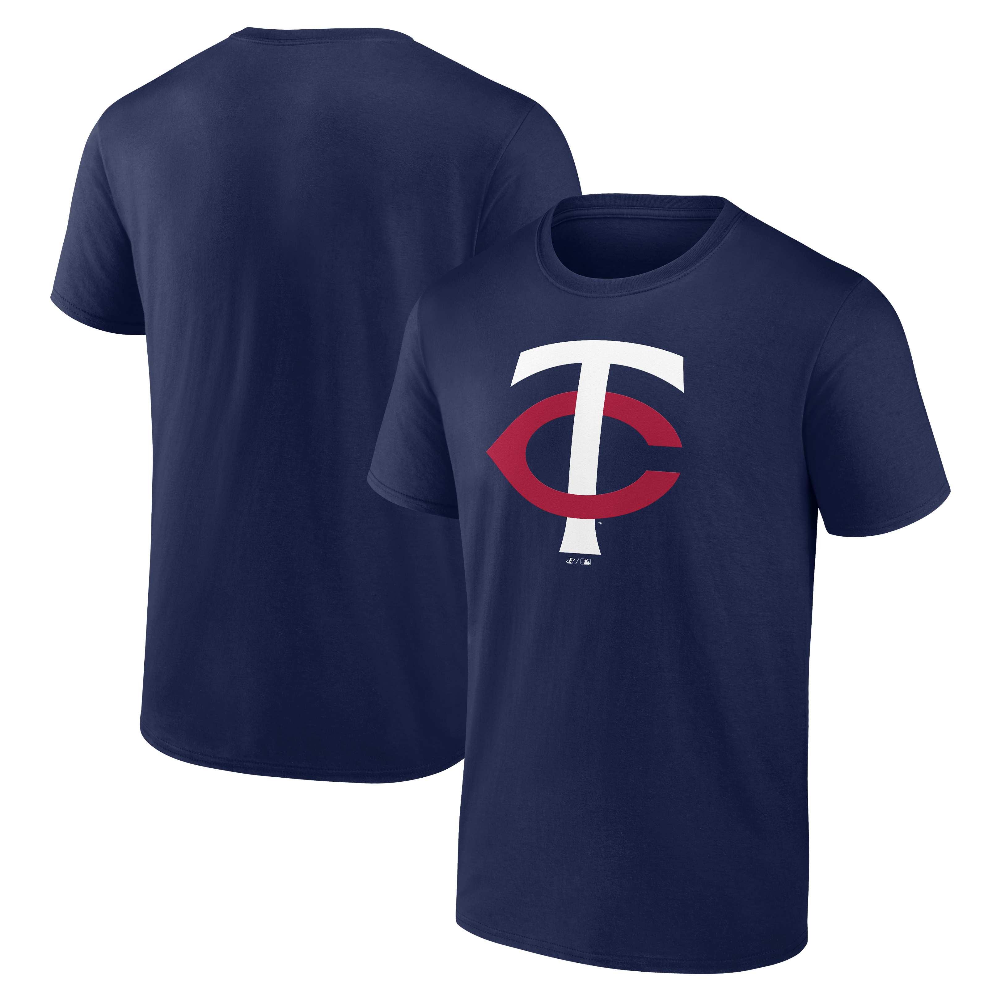 Men's Logo Athletic Navy Minnesota Twins Official Logo T-Shirt