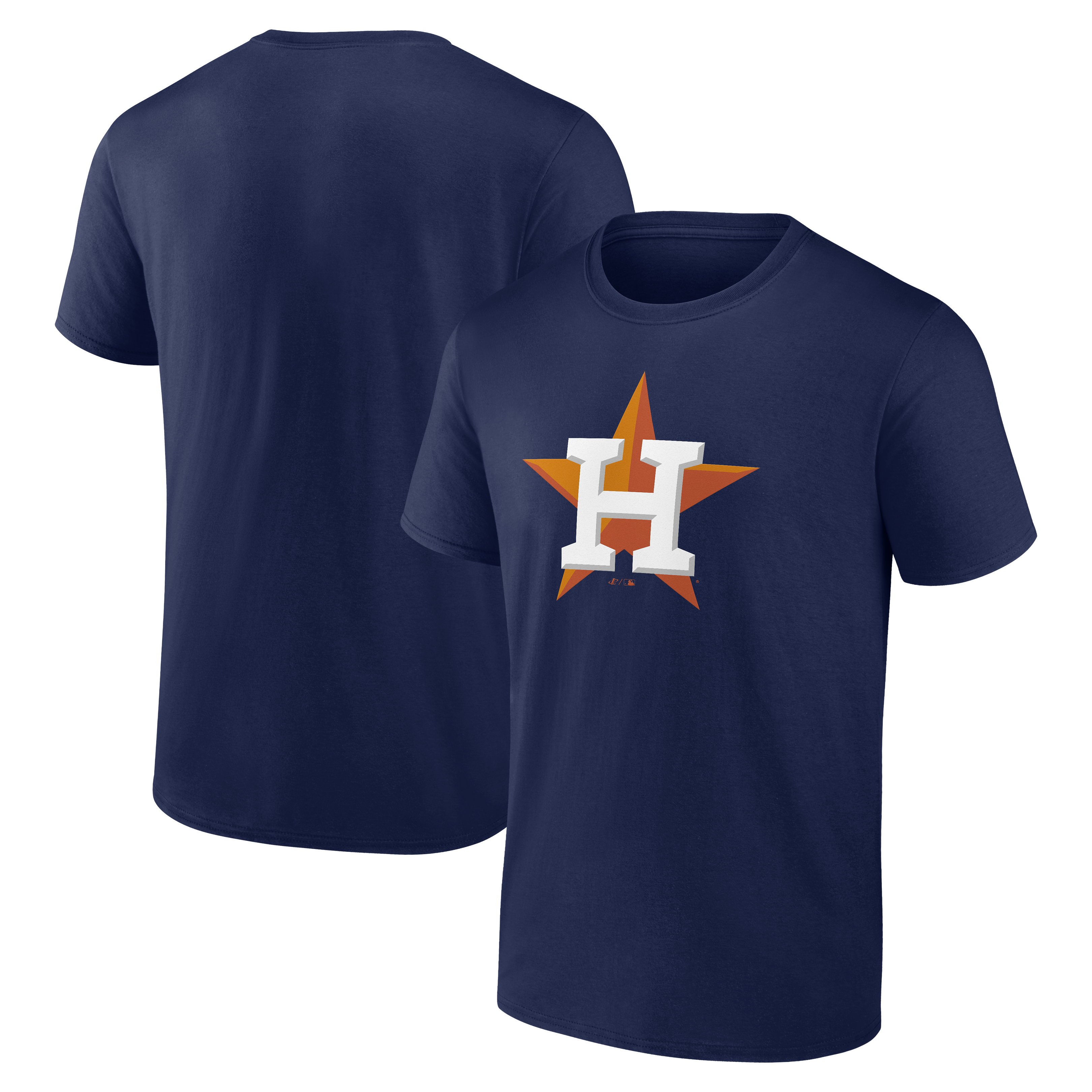 Men's Logo Athletic Navy Houston Astros Official Logo T-Shirt