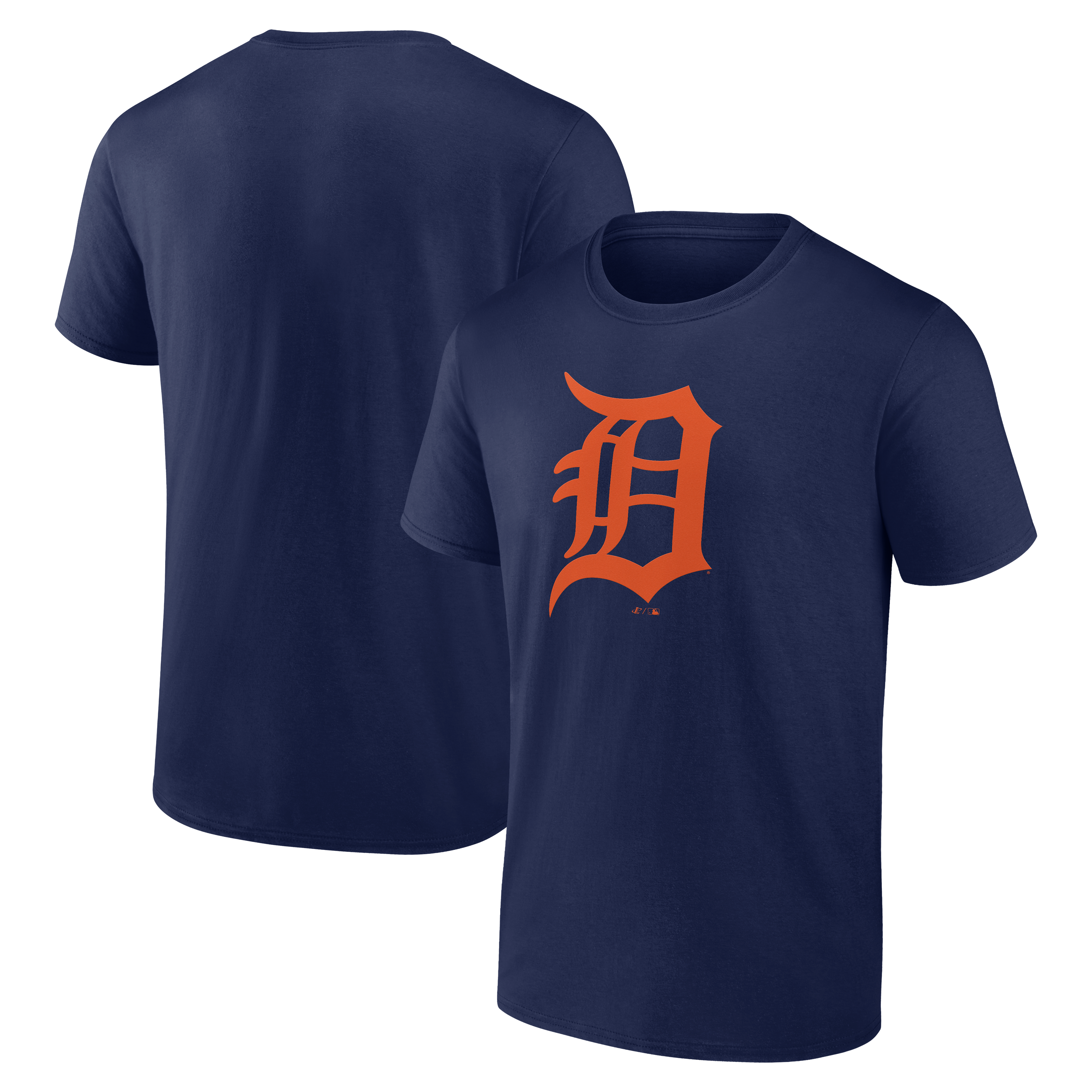 Men's Logo Athletic Navy Detroit Tigers Official Logo T-Shirt