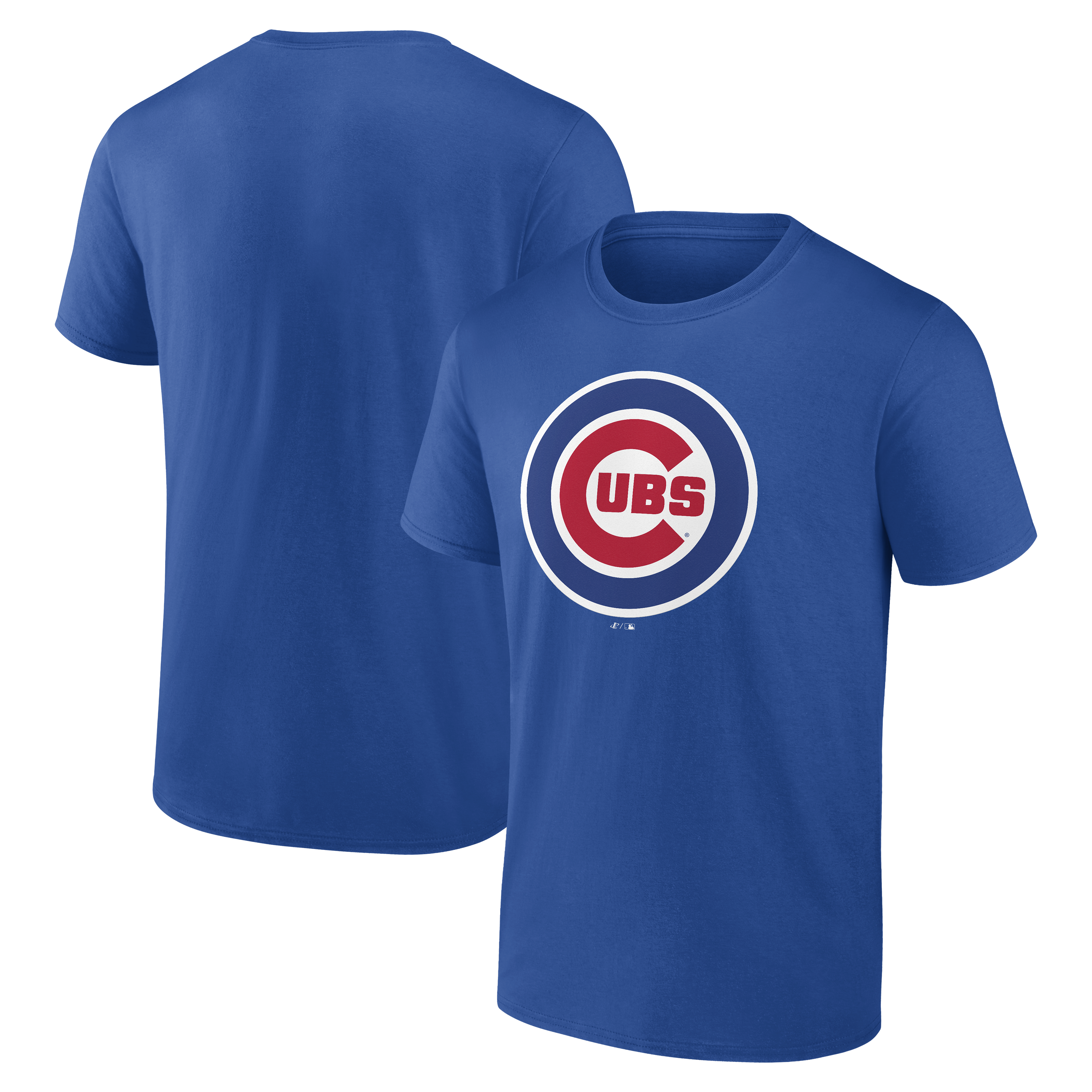 Men's Logo Athletic Royal Chicago Cubs Official Logo T-Shirt