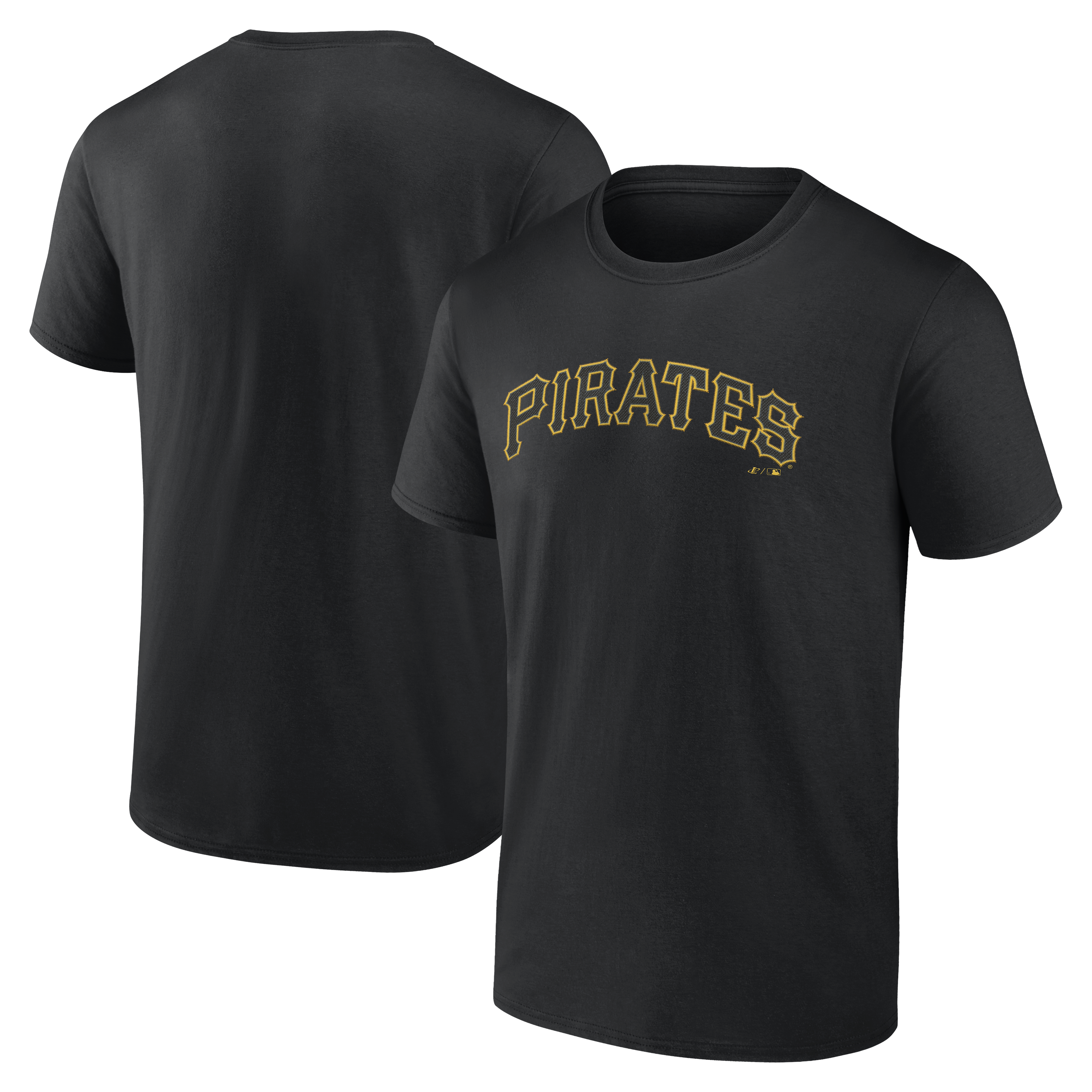 Men's Logo Athletic Black Pittsburgh Pirates Wordmark T-Shirt