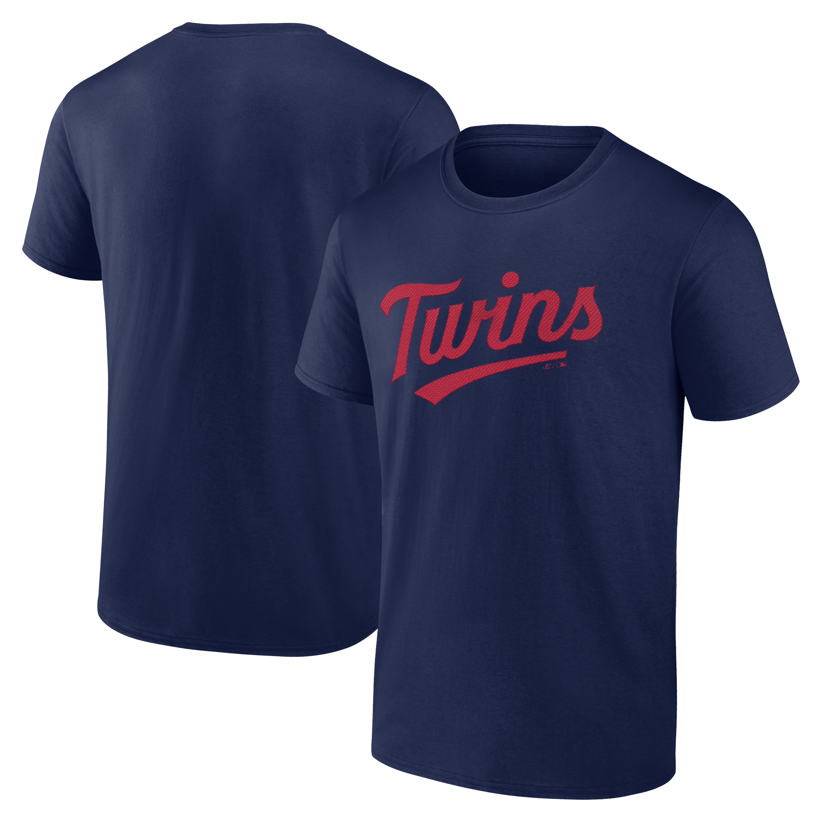 Men's Logo Athletic Navy Minnesota Twins Wordmark T-Shirt