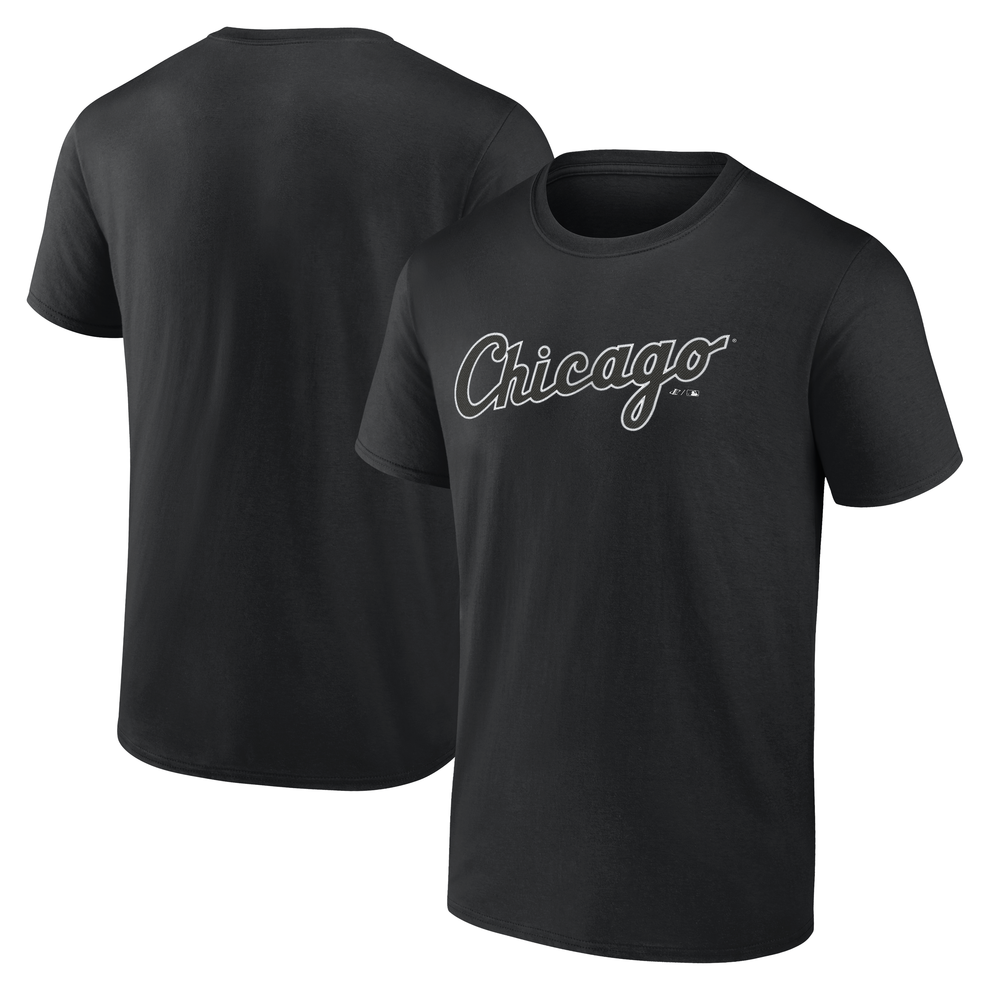 Men's Logo Athletic Black Chicago White Sox Wordmark T-Shirt