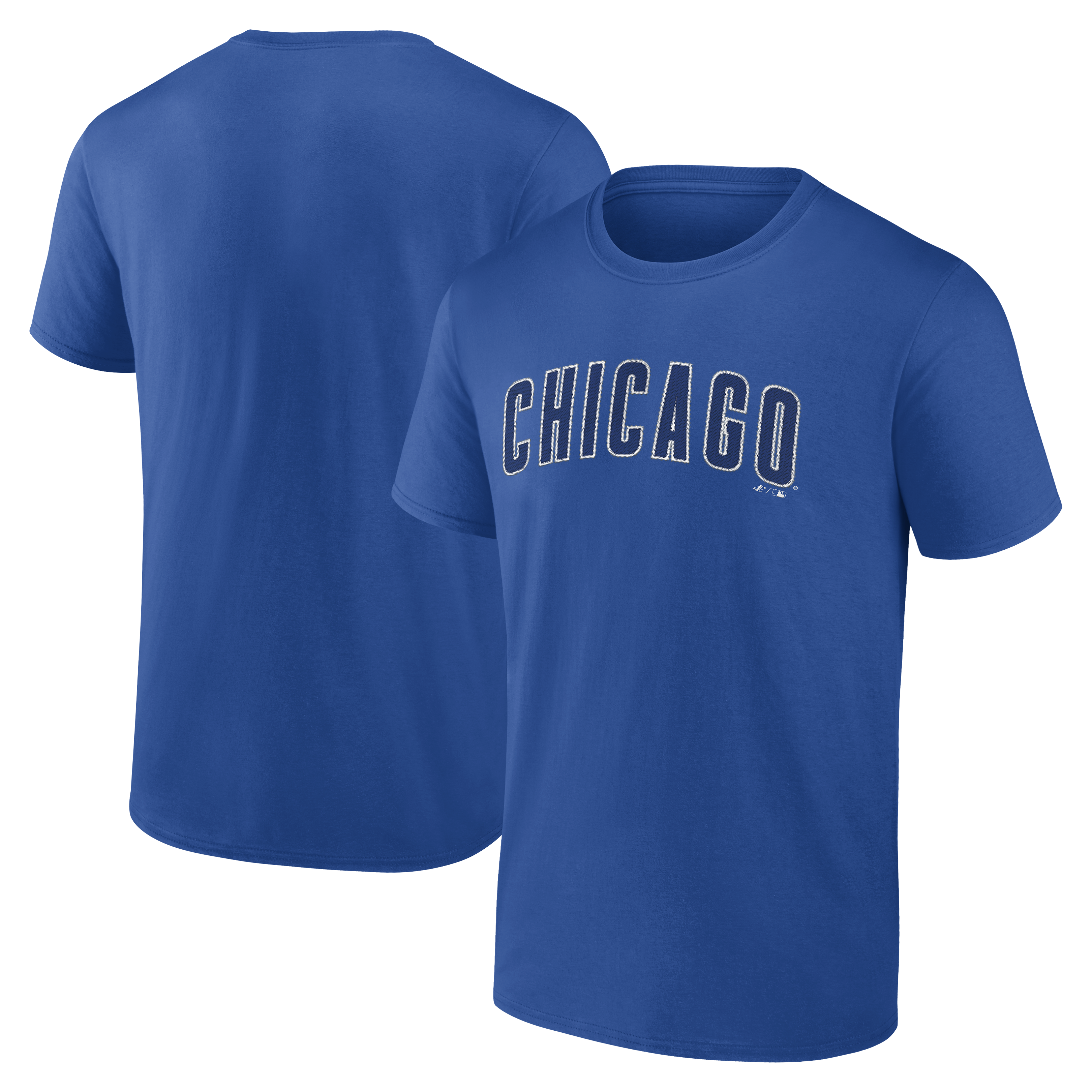 Men's Logo Athletic Royal Chicago Cubs Wordmark T-Shirt