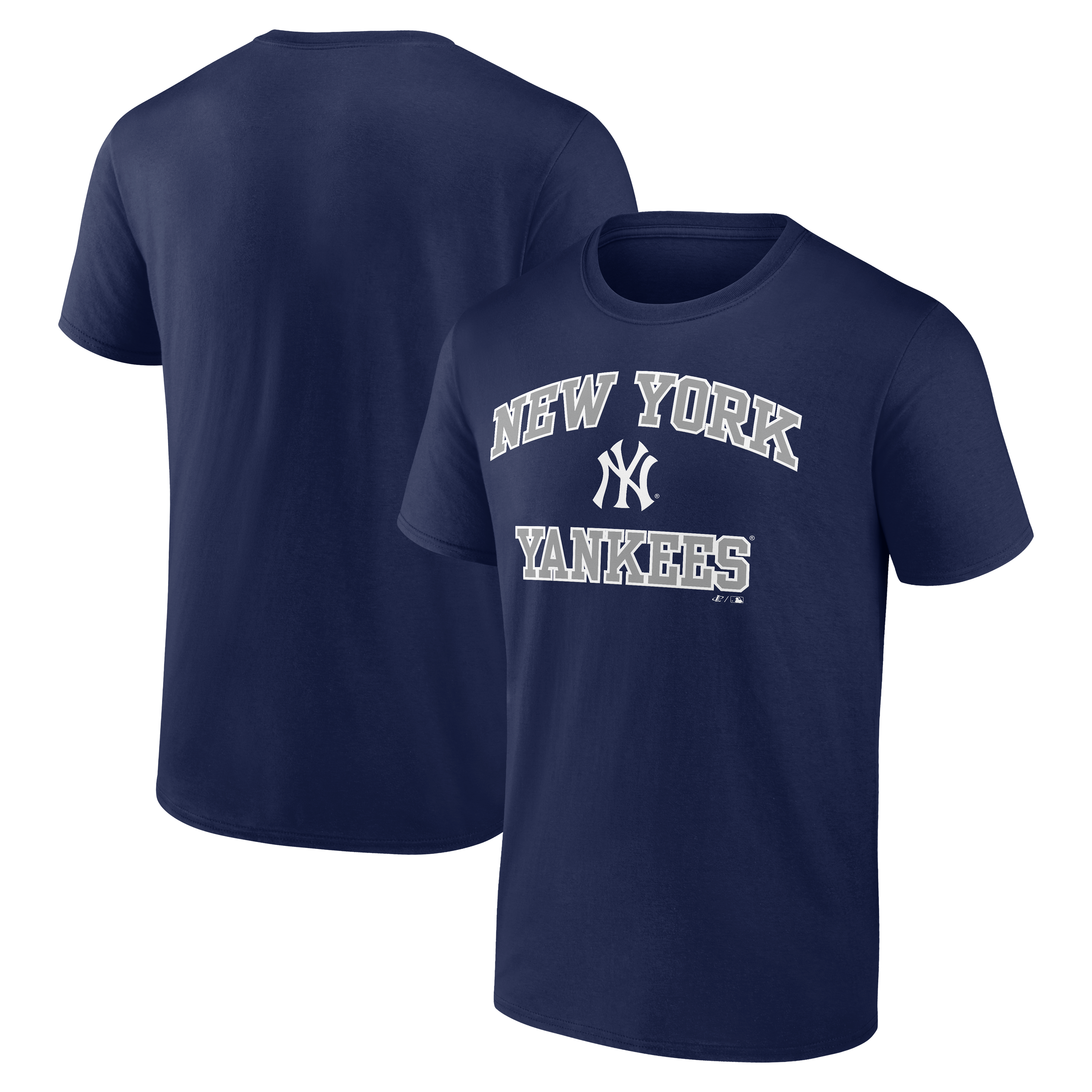 Men's Logo Athletic Navy New York Yankees Heart and Soul T-Shirt