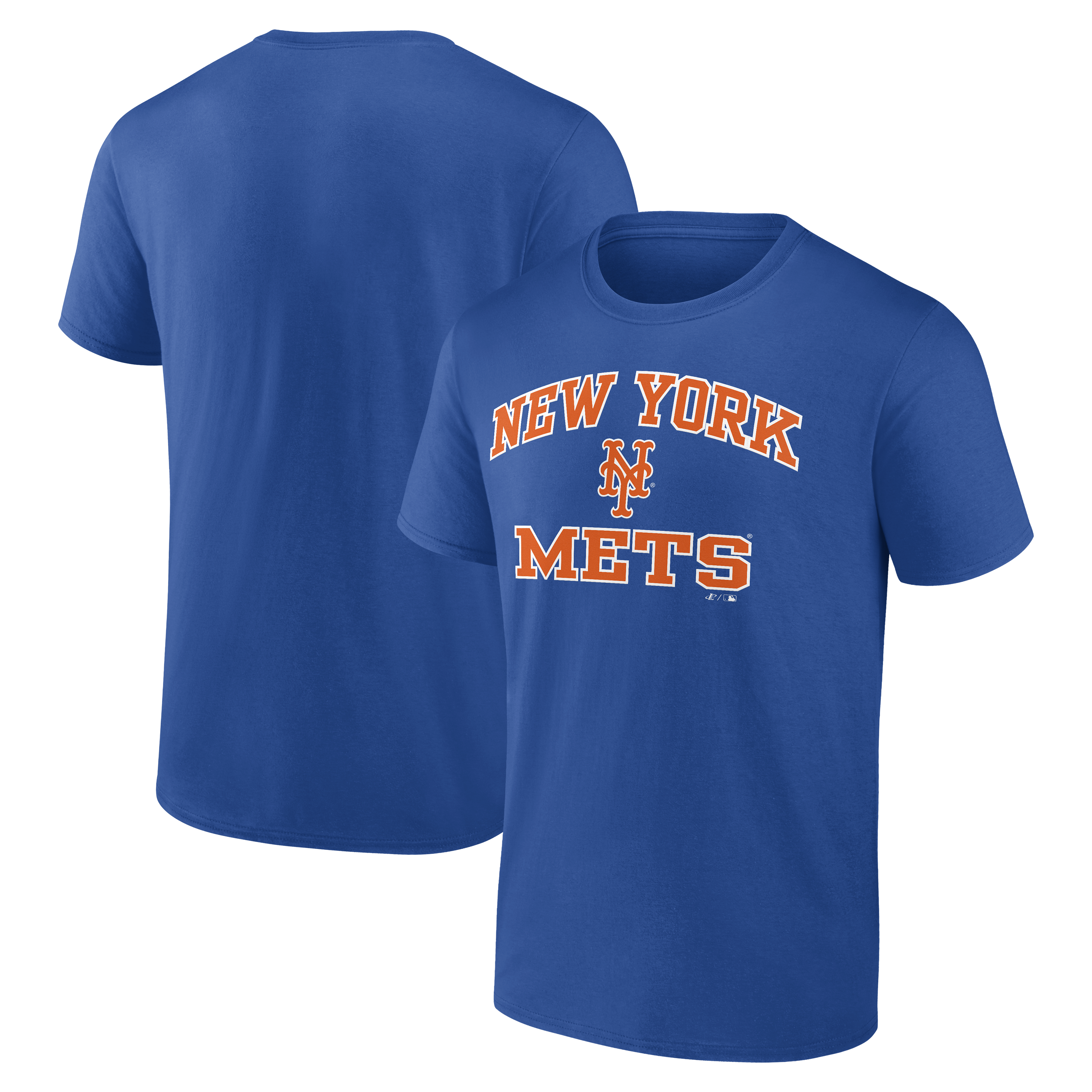 Men's Logo Athletic Royal New York Mets Heart and Soul T-Shirt