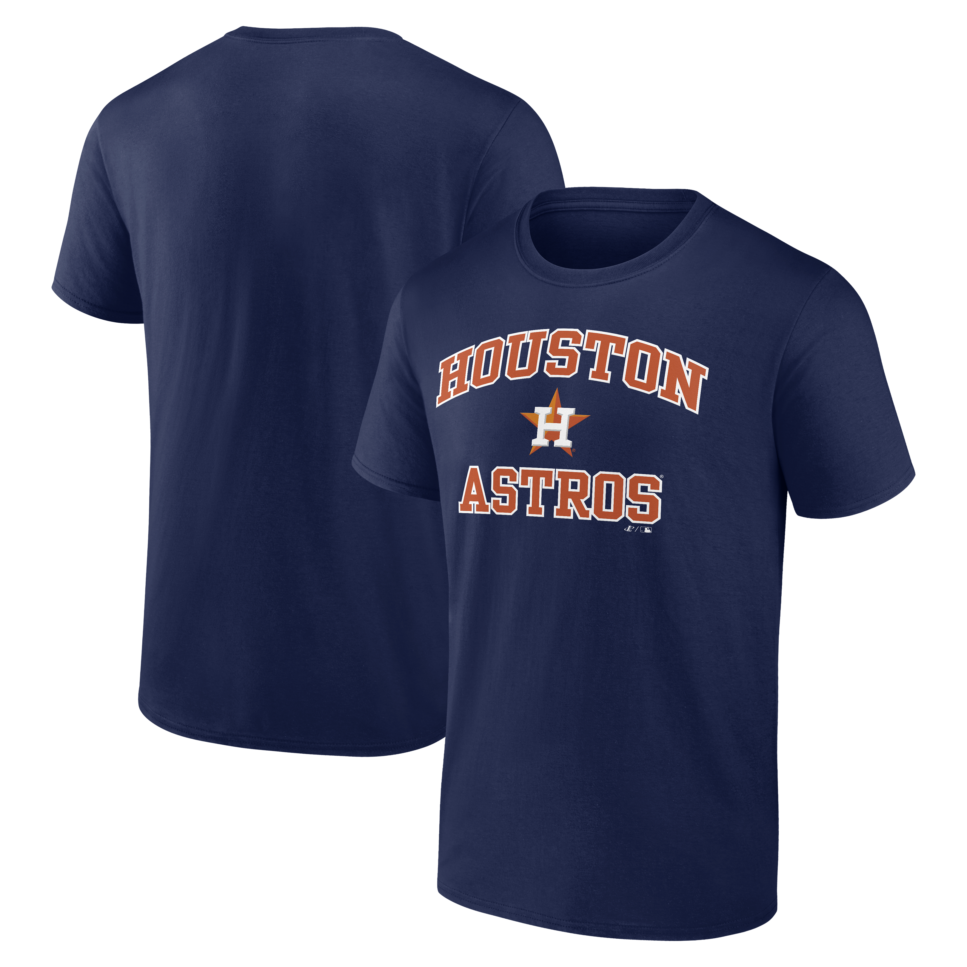 Men's Logo Athletic Navy Houston Astros Heart and Soul T-Shirt