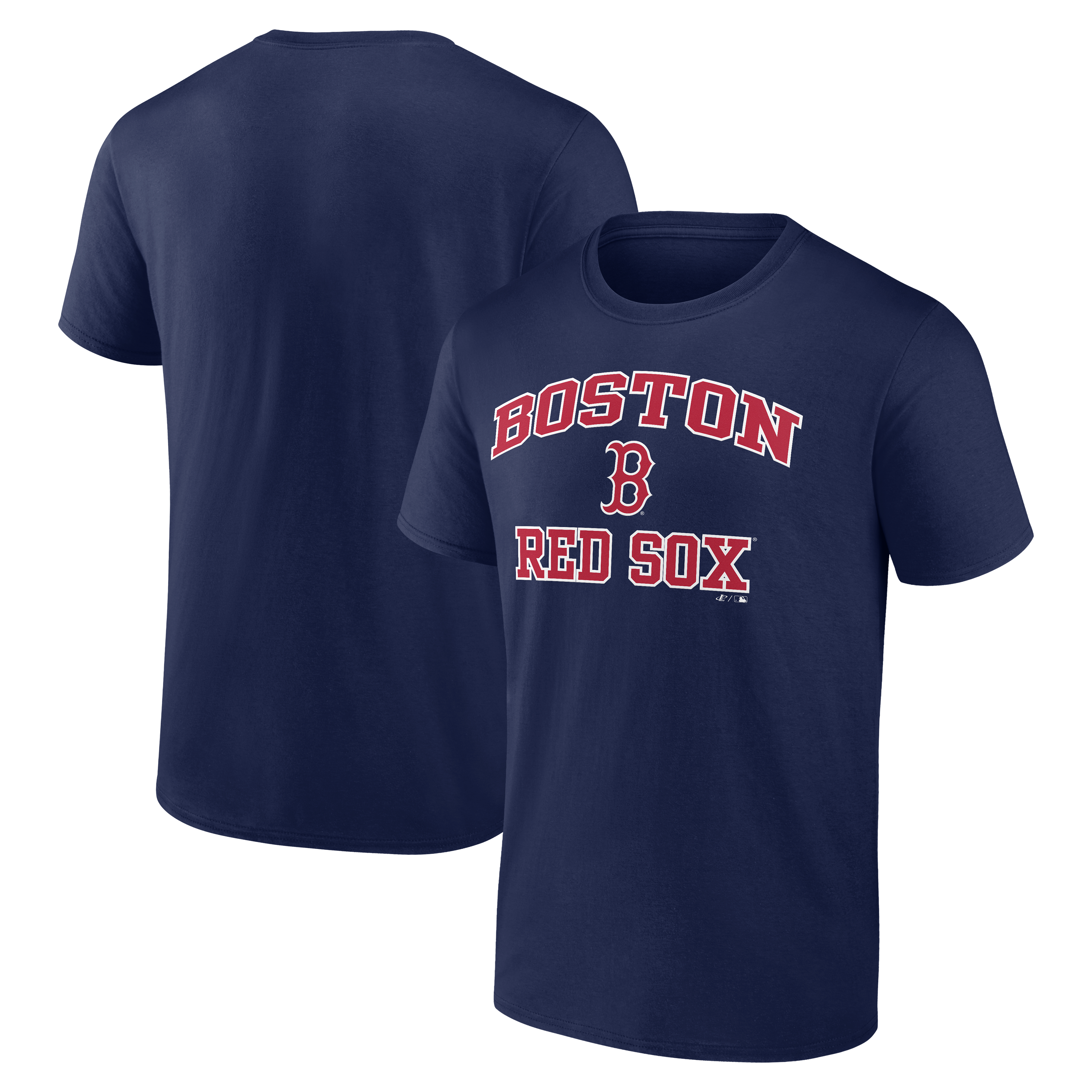 Men's Logo Athletic Navy Boston Red Sox Heart and Soul T-Shirt