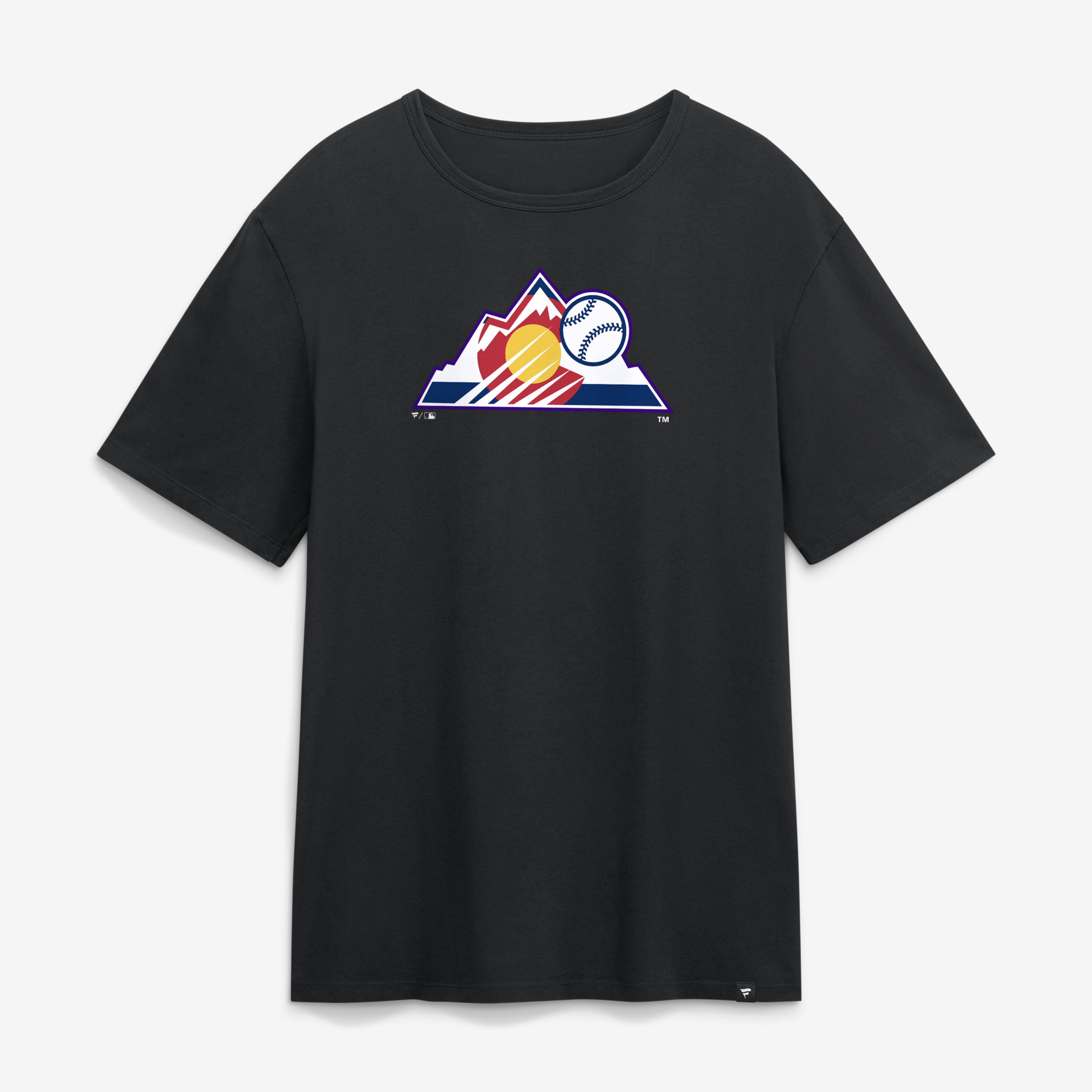 Men's Fanatics Black Colorado Rockies Alternate Logo Legacy T-Shirt