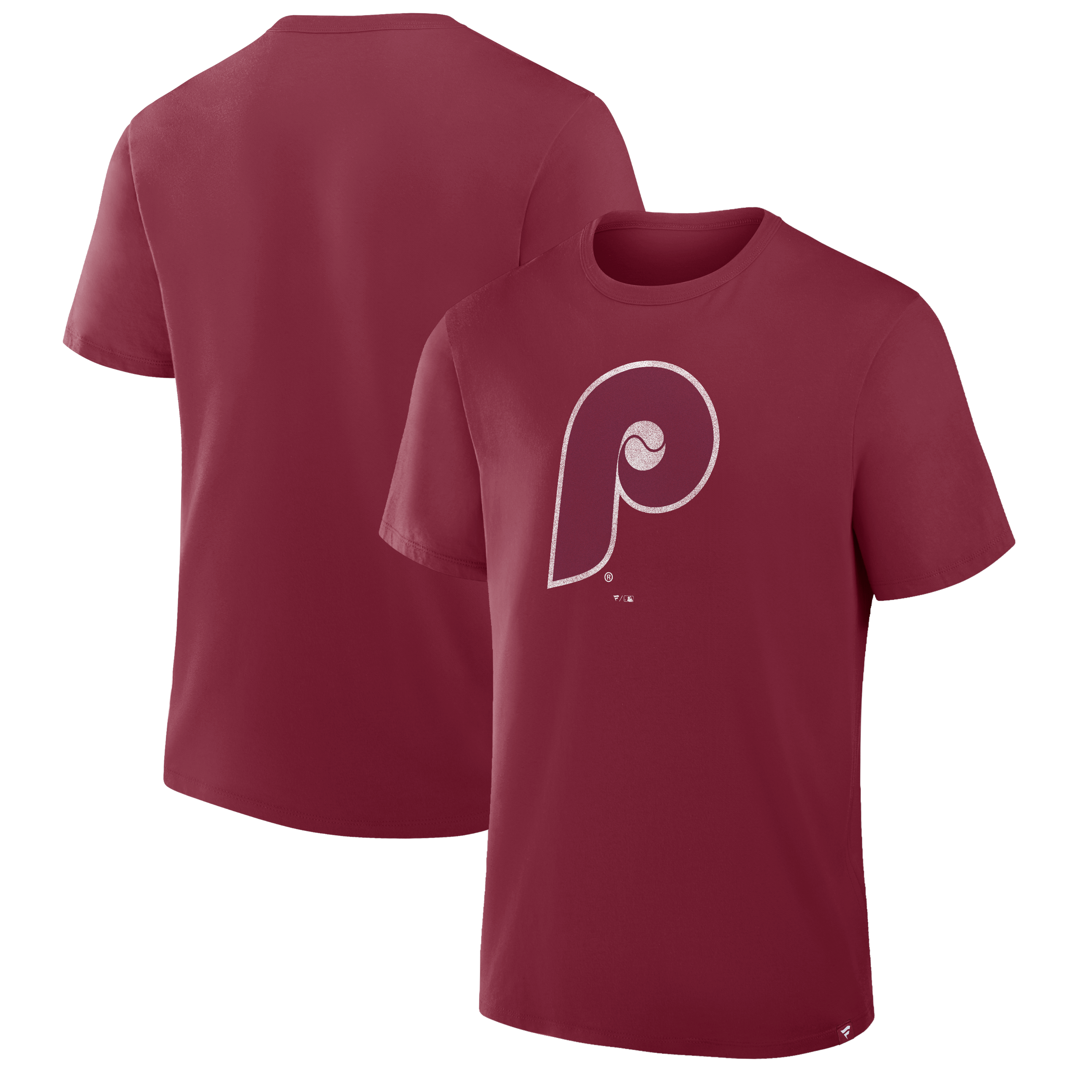 Men's Fanatics Burgundy Philadelphia Phillies Vintage Logo Legacy T-Shirt