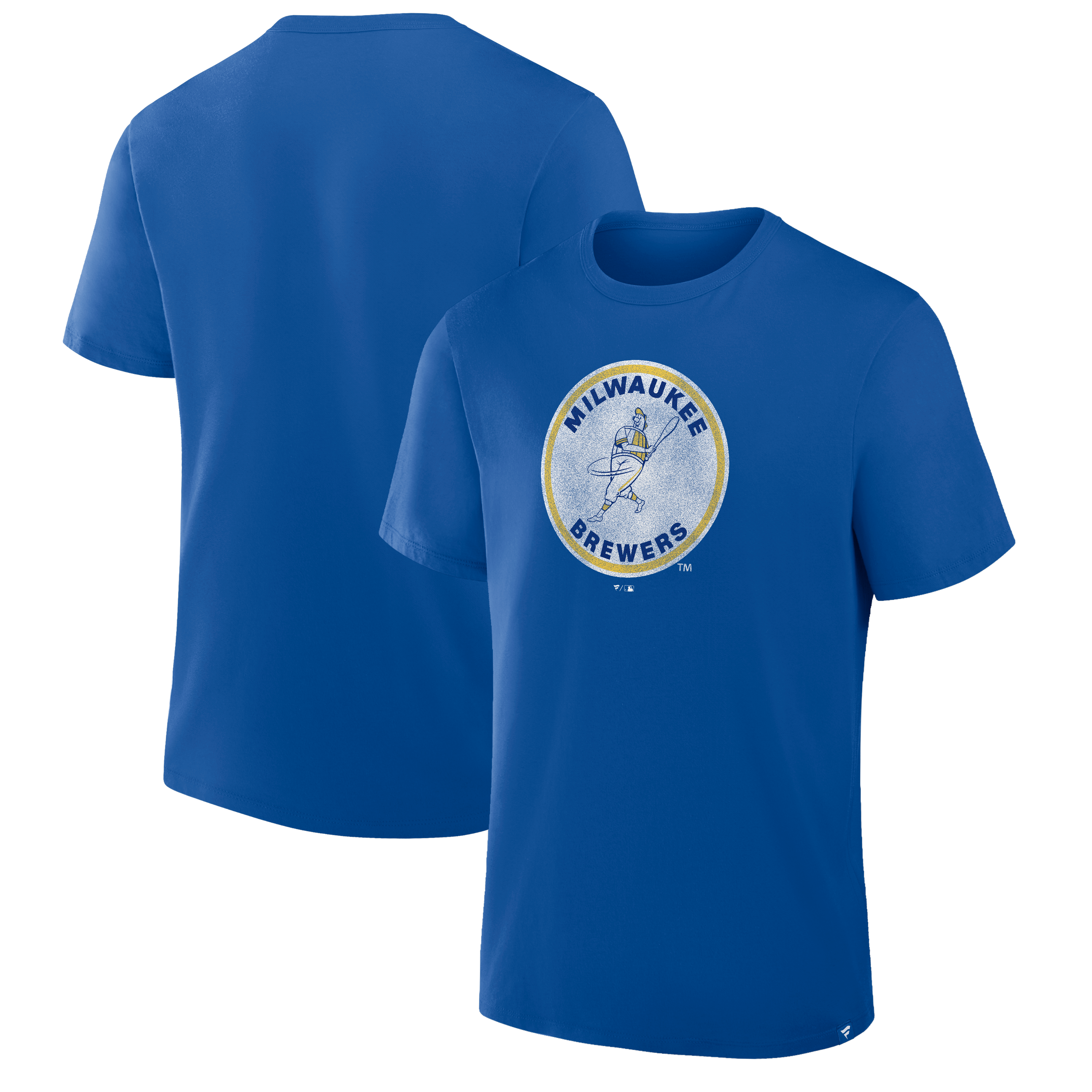Men's Fanatics Royal Milwaukee Brewers Vintage Logo Legacy T-Shirt