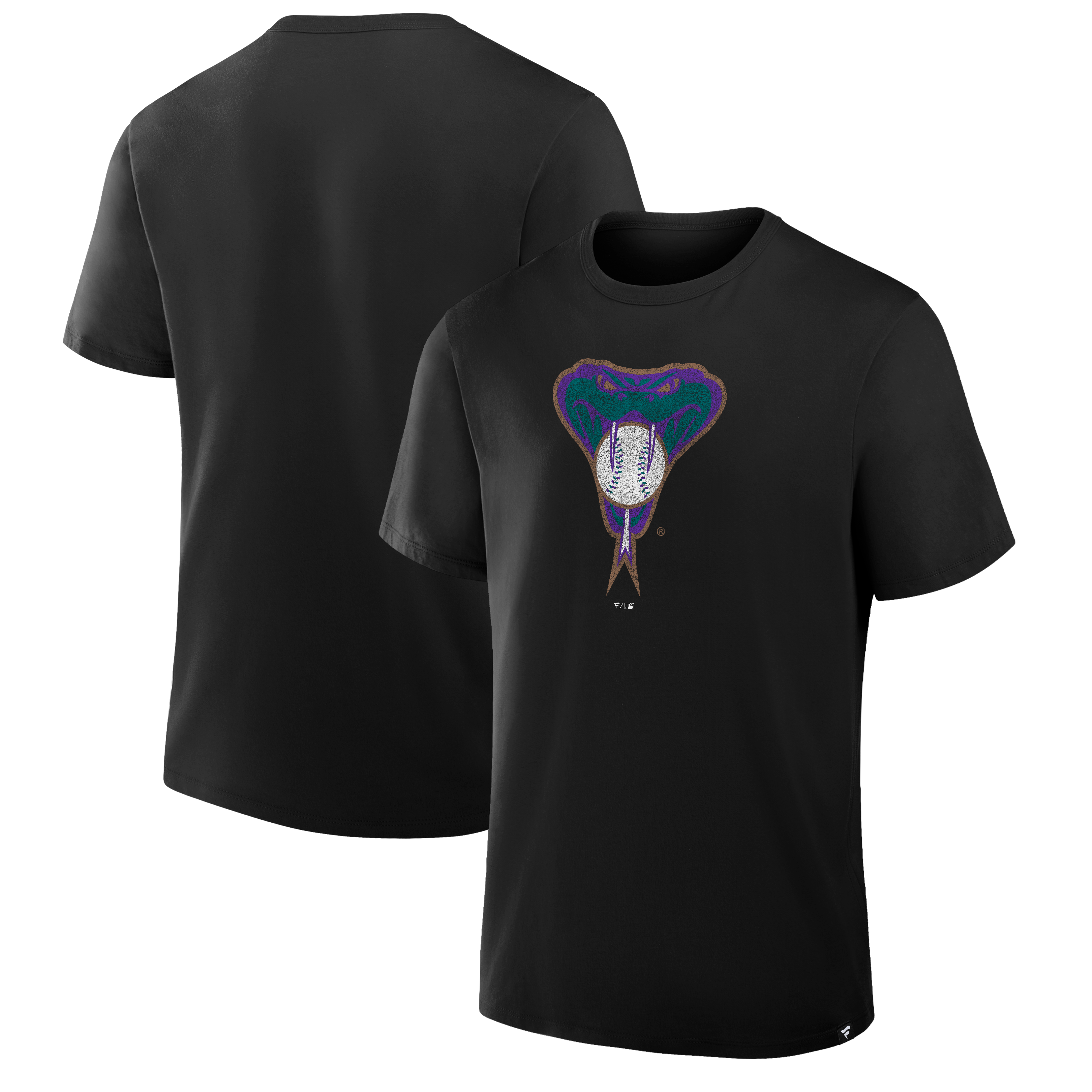 Men's Fanatics Black Arizona Diamondbacks Vintage Logo Legacy T-Shirt