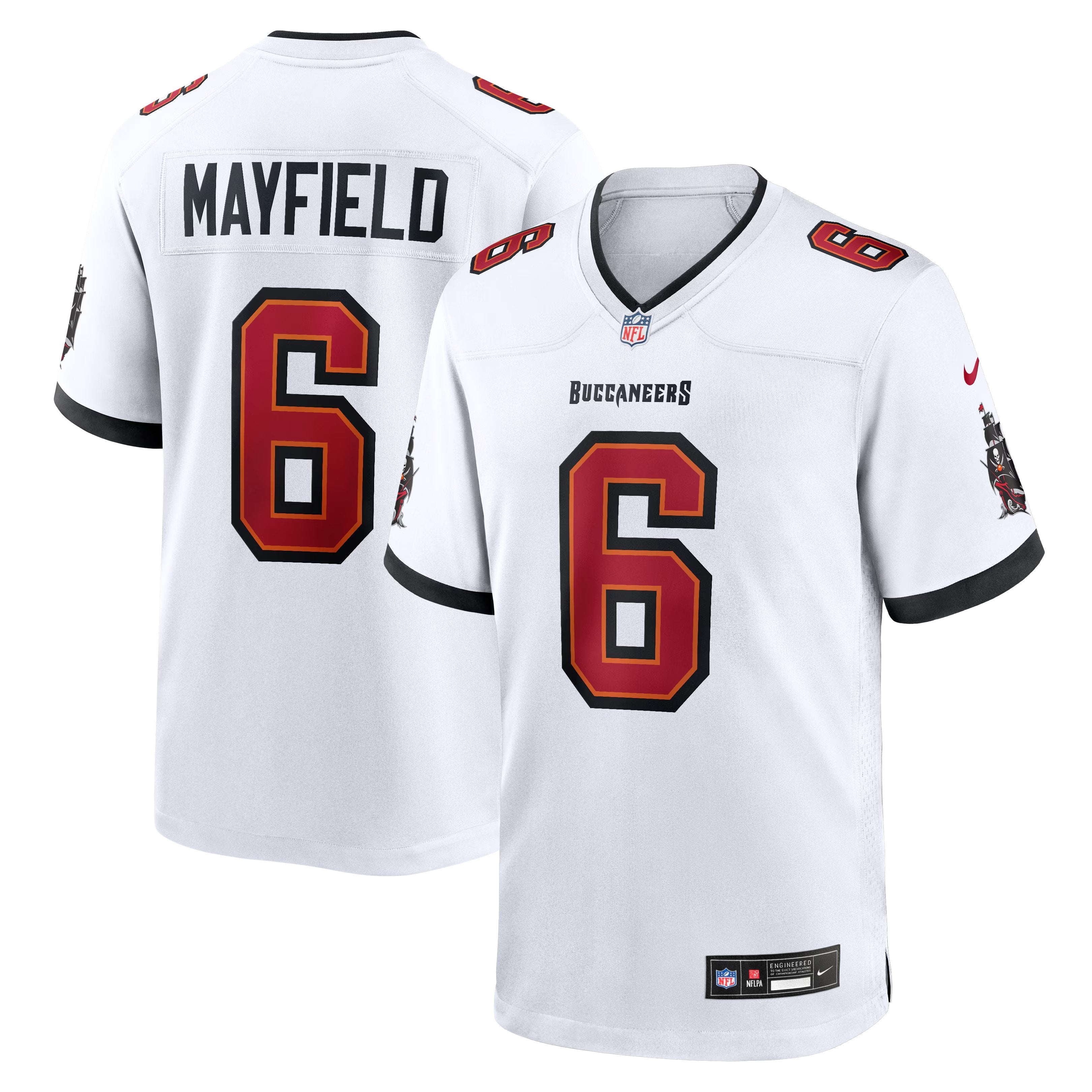 Men's Nike Baker Mayfield White Tampa Bay Buccaneers Away Game Jersey