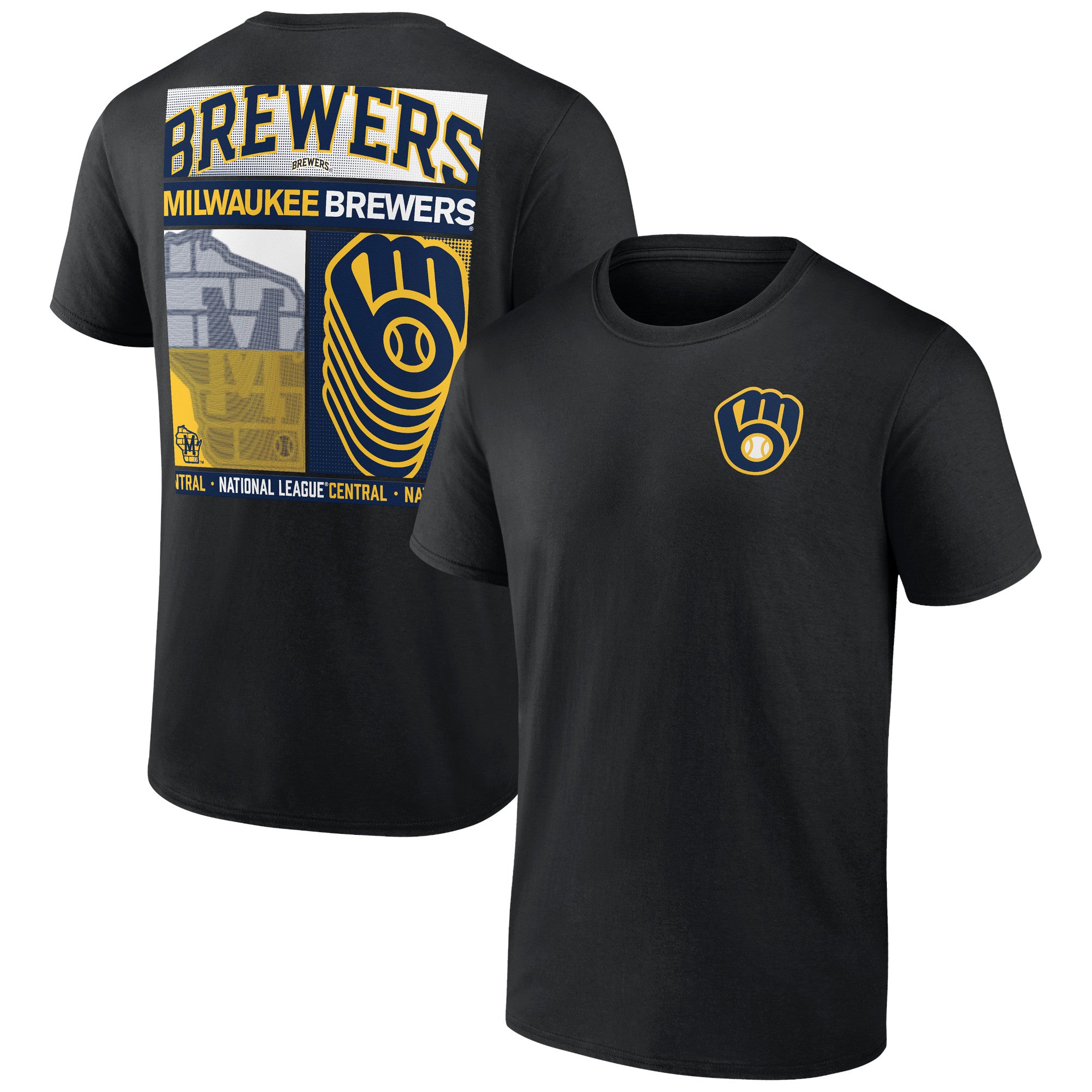 Men's Black Milwaukee Brewers In Good Graces T-Shirt