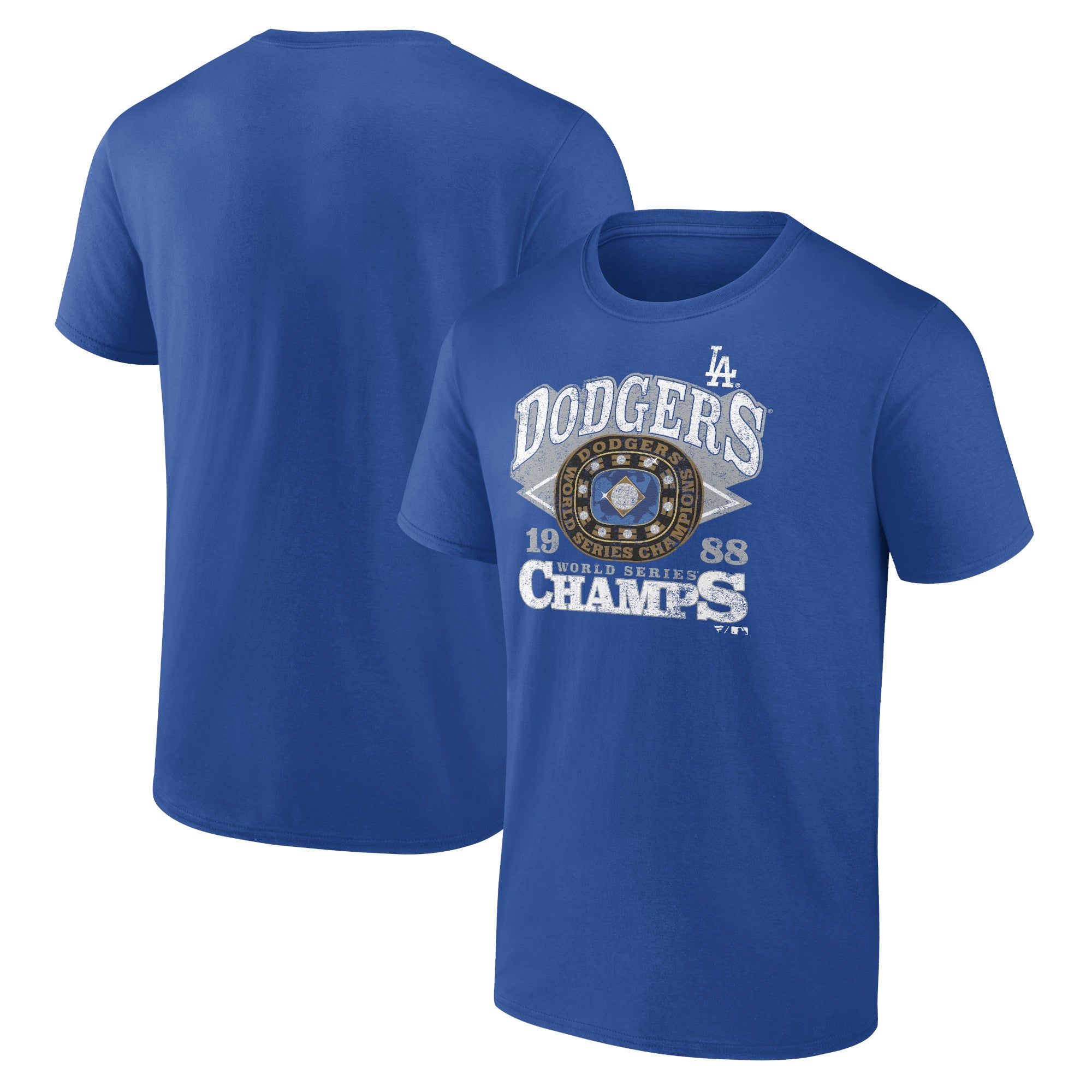 Men's Royal Los Angeles Dodgers 1988 World Series Champions T-Shirt