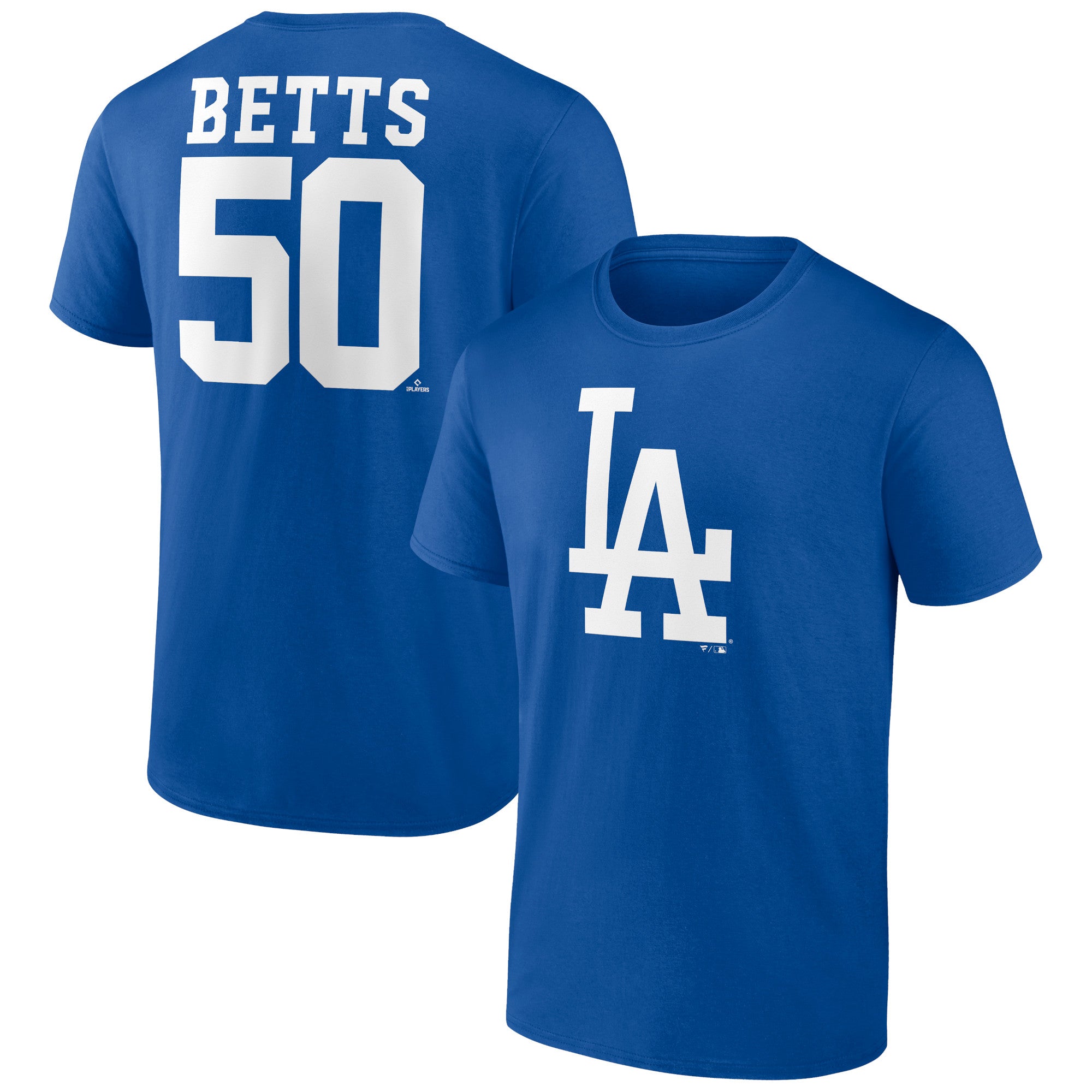 Men's Mookie Betts Royal Los Angeles Dodgers Player Icon Name & Number T-Shirt