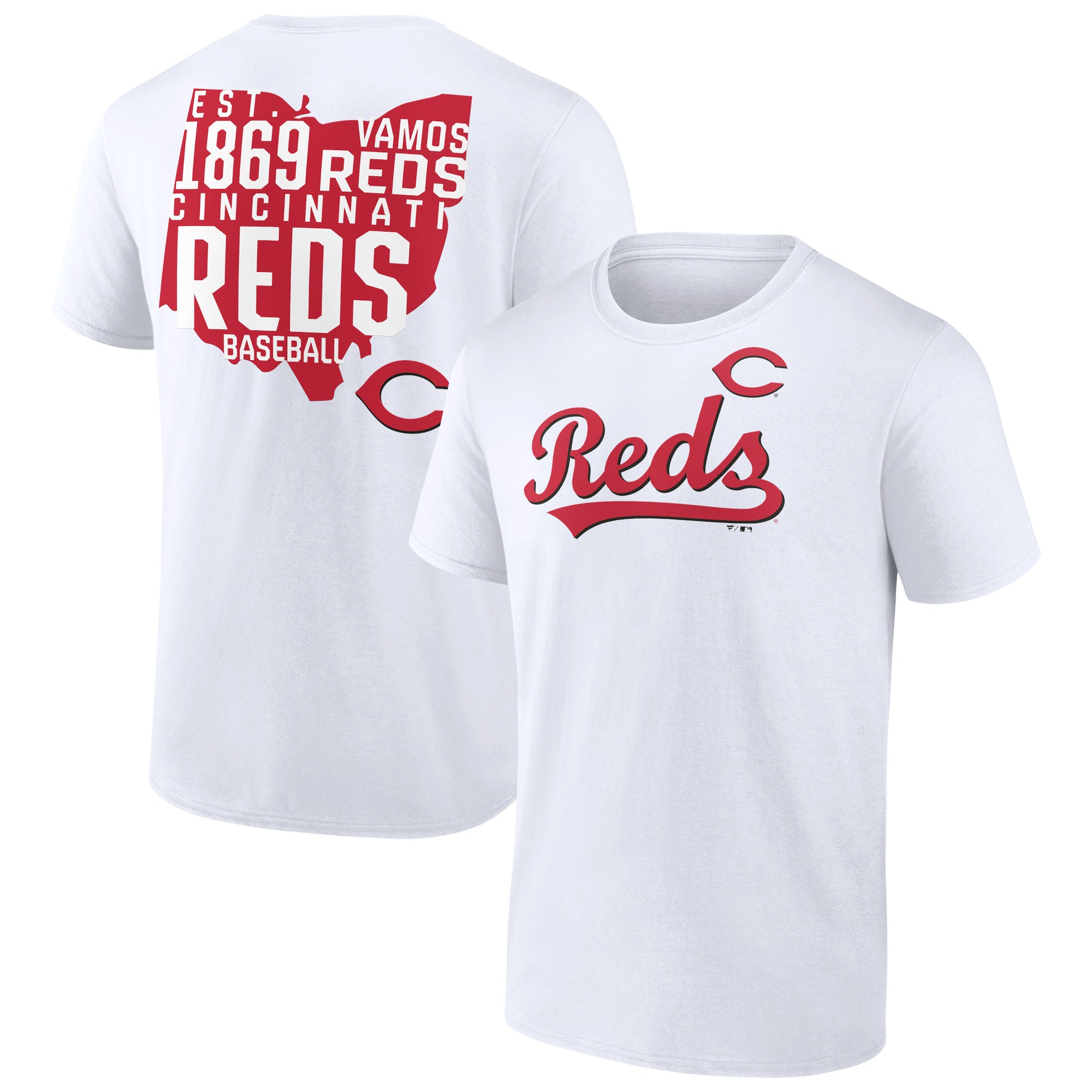 Men's White Cincinnati Reds Hot Shot T-Shirt