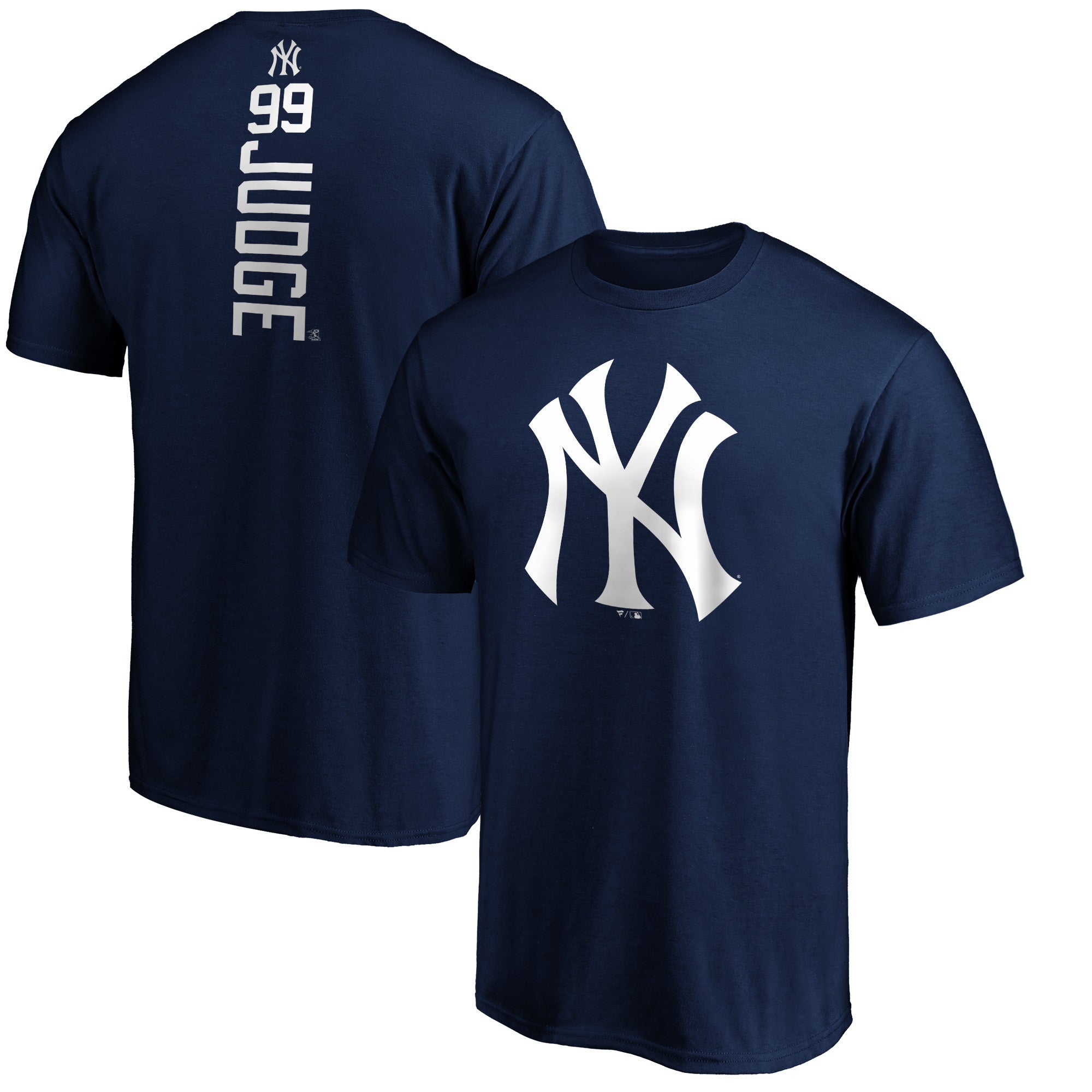 Men's Aaron Judge Navy New York Yankees Playmaker Name & Number T-Shirt