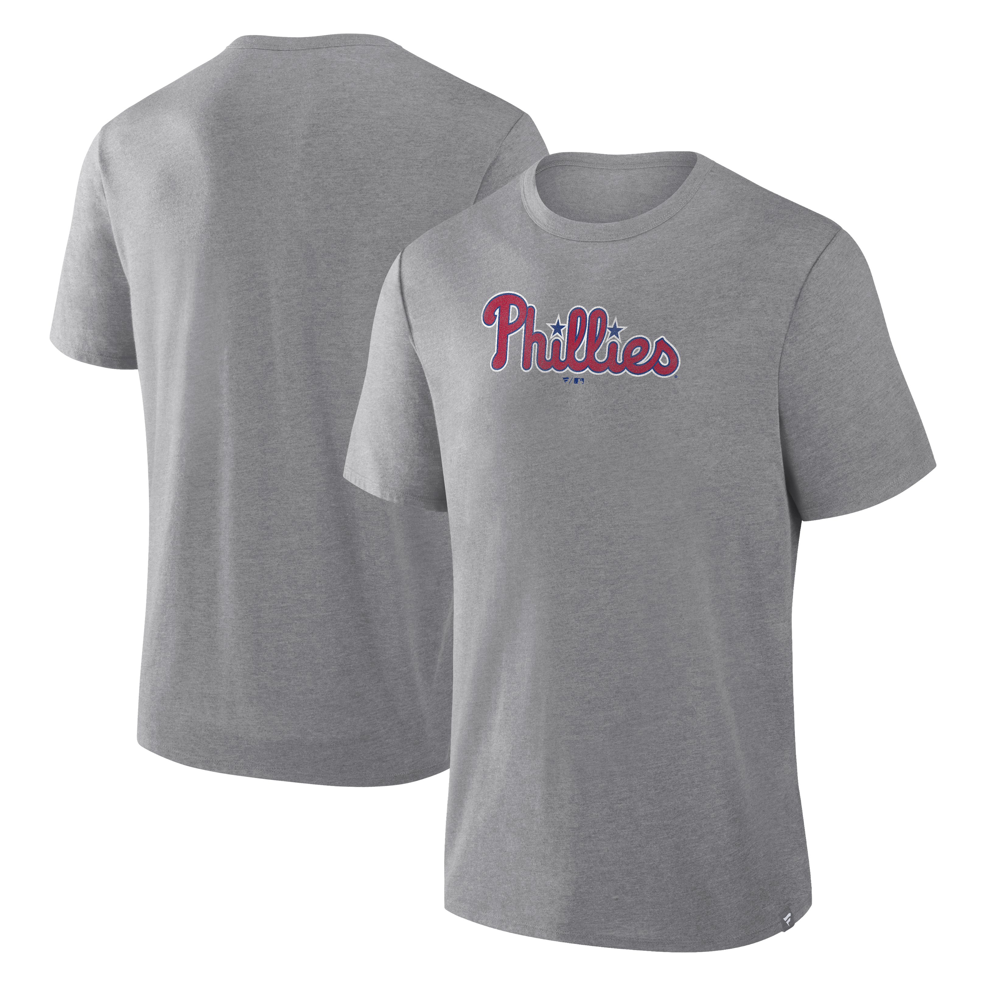 Men's Fanatics Heather Gray Philadelphia Phillies Play Tribute Tri-Blend T-Shirt