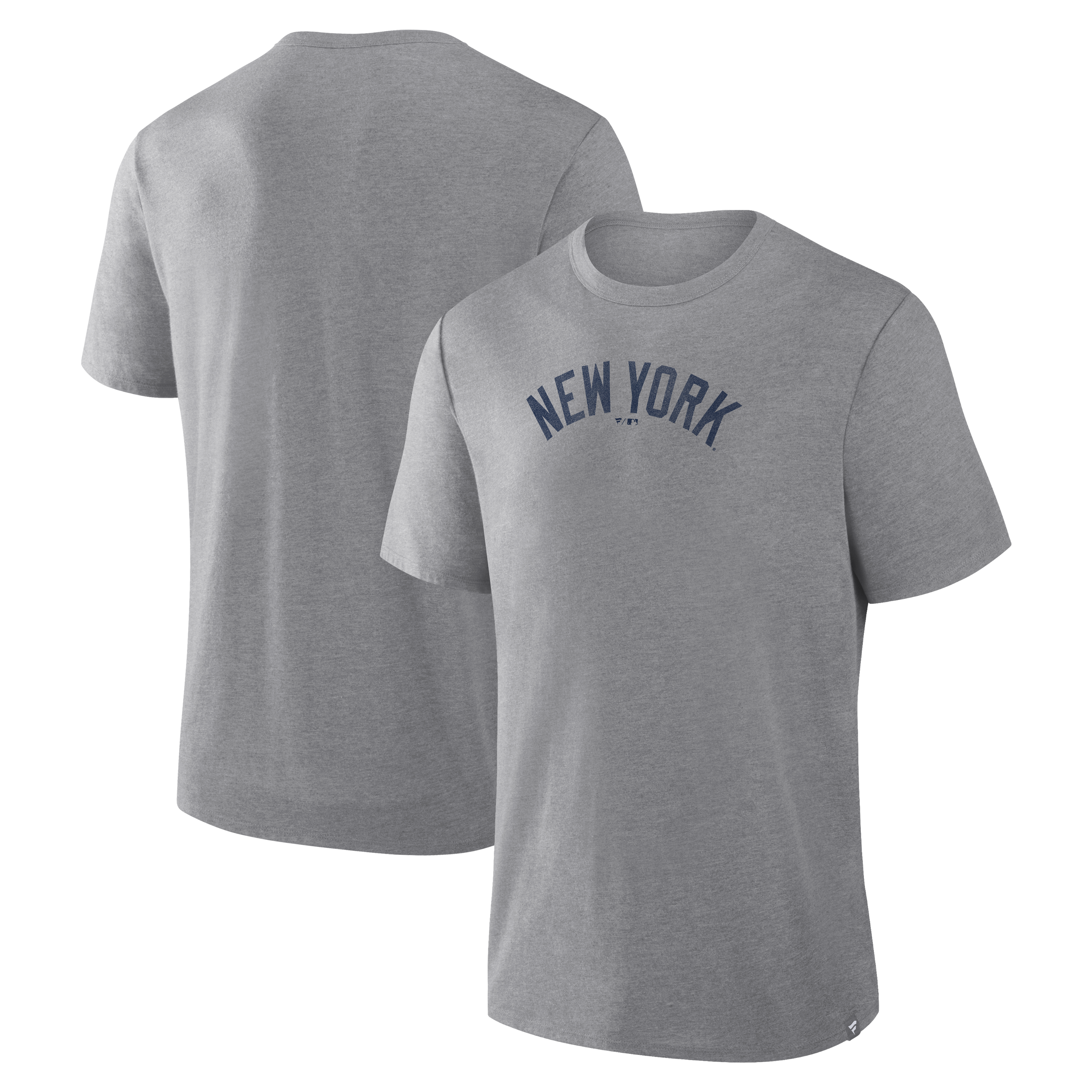 Men's Fanatics Heather Gray New York Yankees Play Tribute Tri-Blend T-Shirt