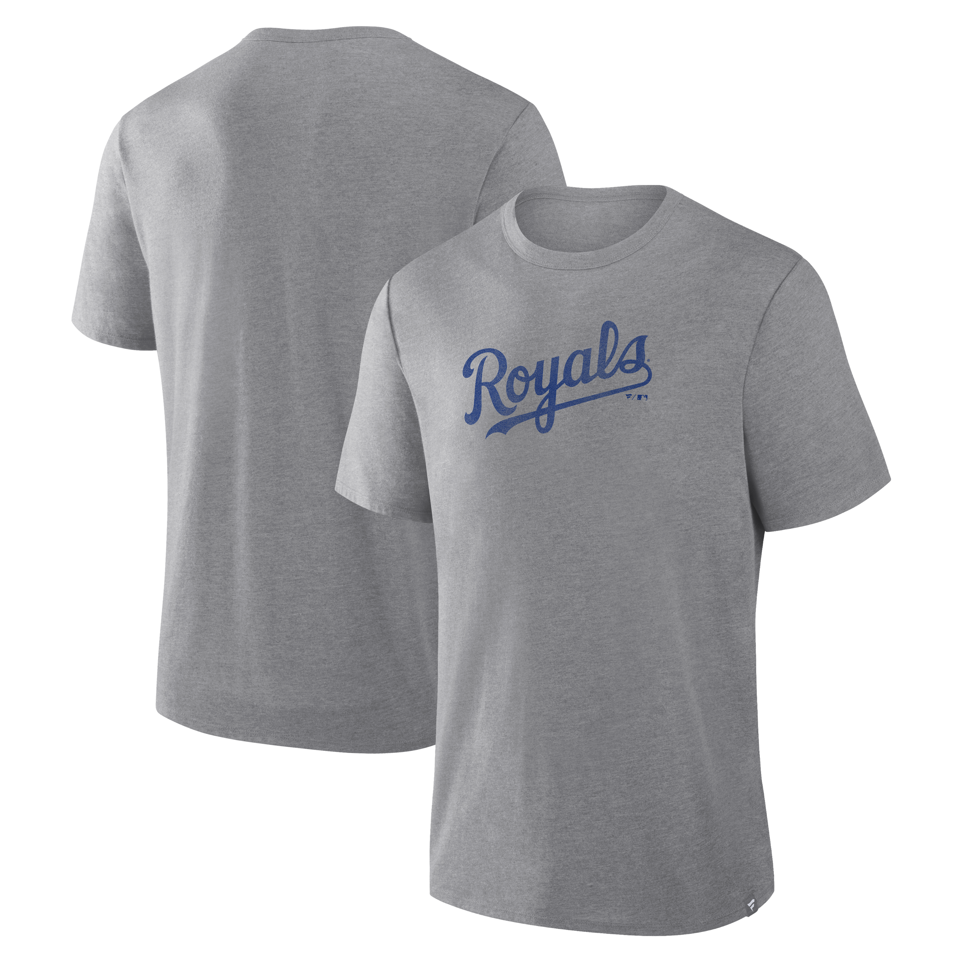Men's Fanatics Heather Gray Kansas City Royals Play Tribute Tri-Blend T-Shirt