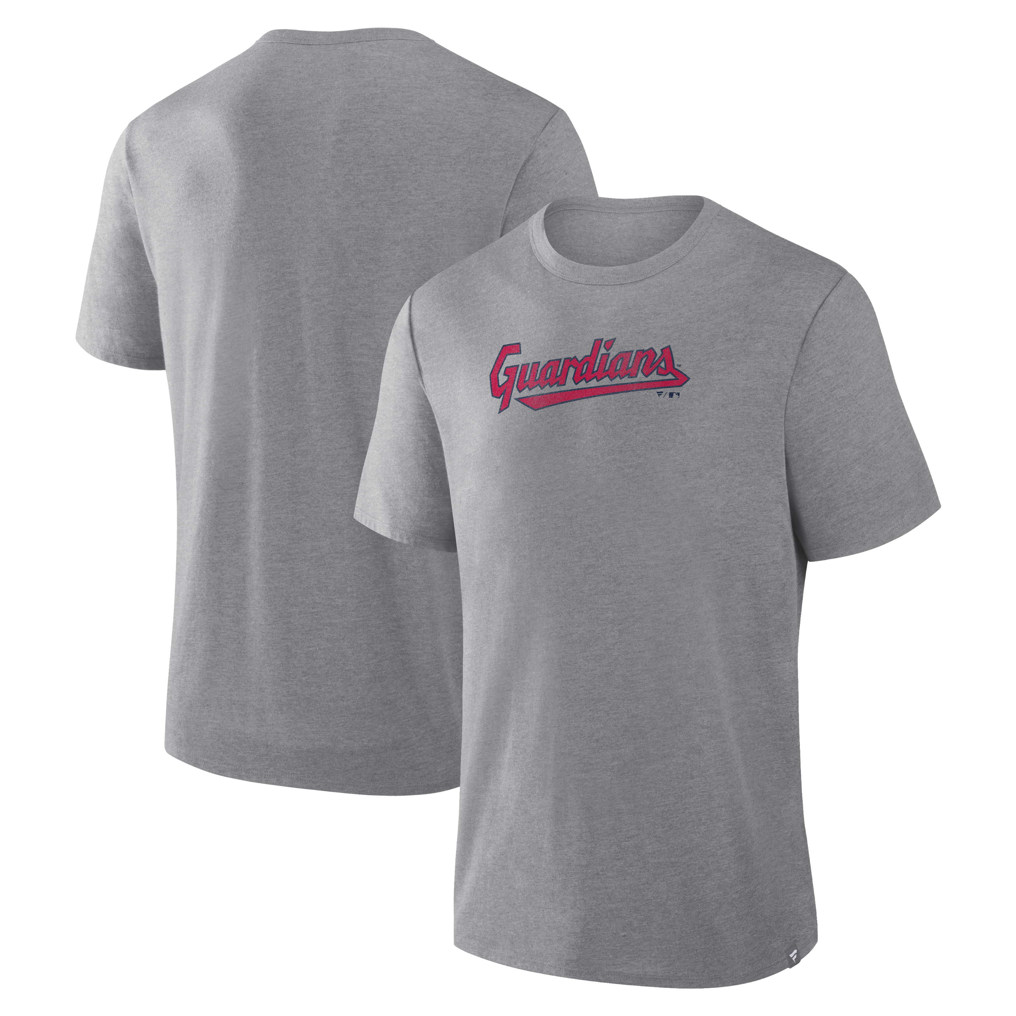 Men's Fanatics Heather Gray Cleveland Guardians Play Tribute Tri-Blend T-Shirt