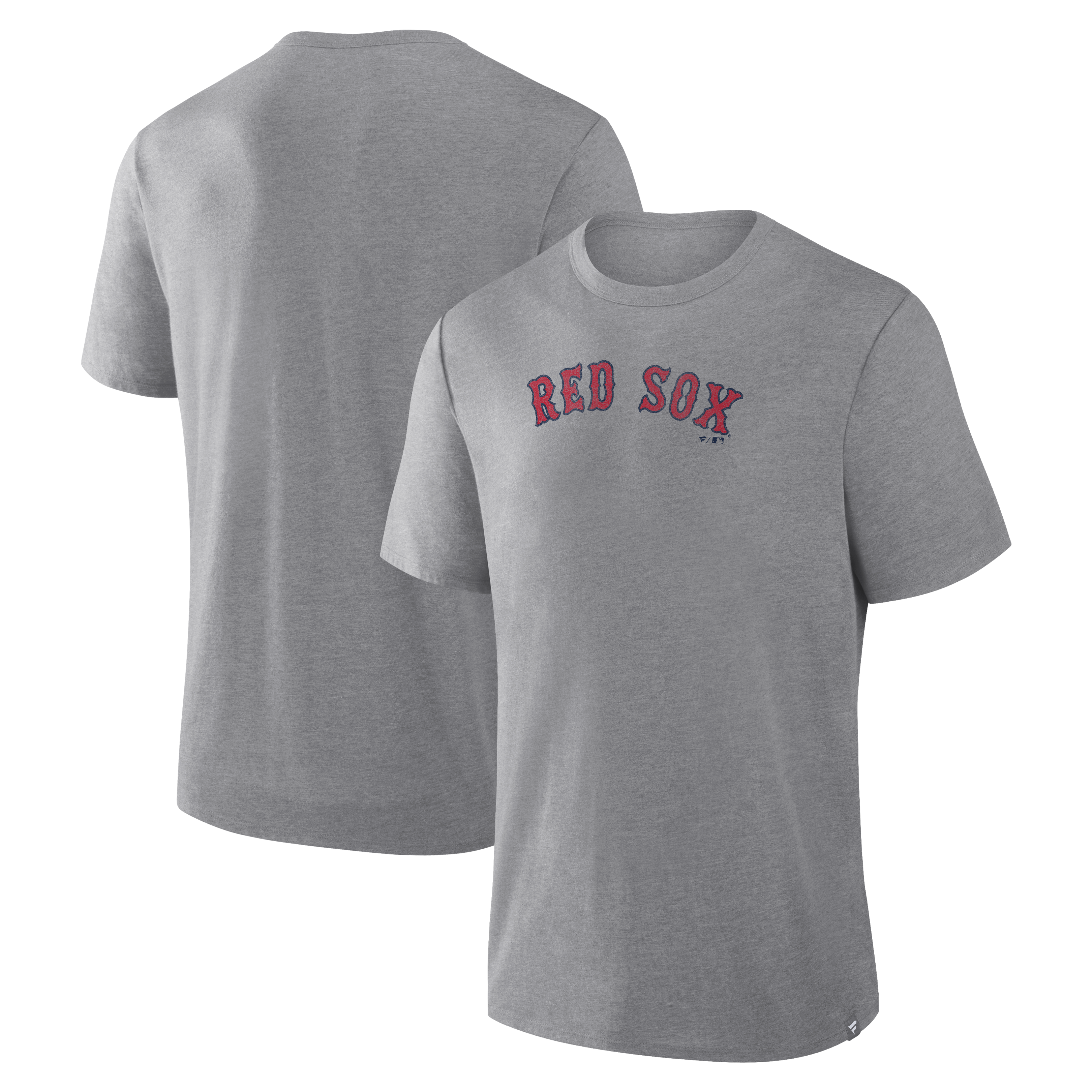 Men's Fanatics Heather Gray Boston Red Sox Play Tribute Tri-Blend T-Shirt