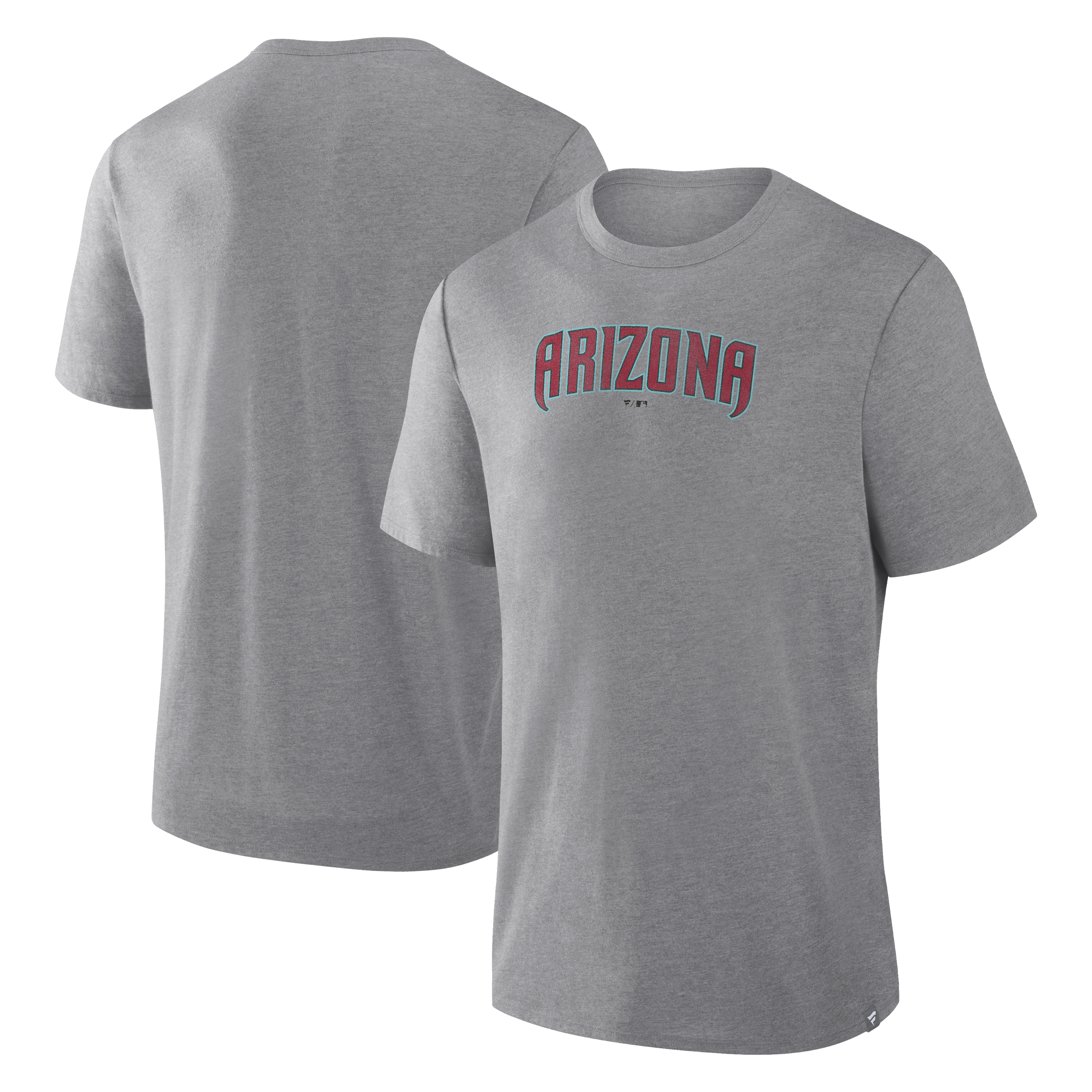 Men's Fanatics Heather Gray Arizona Diamondbacks Play Tribute Tri-Blend T-Shirt