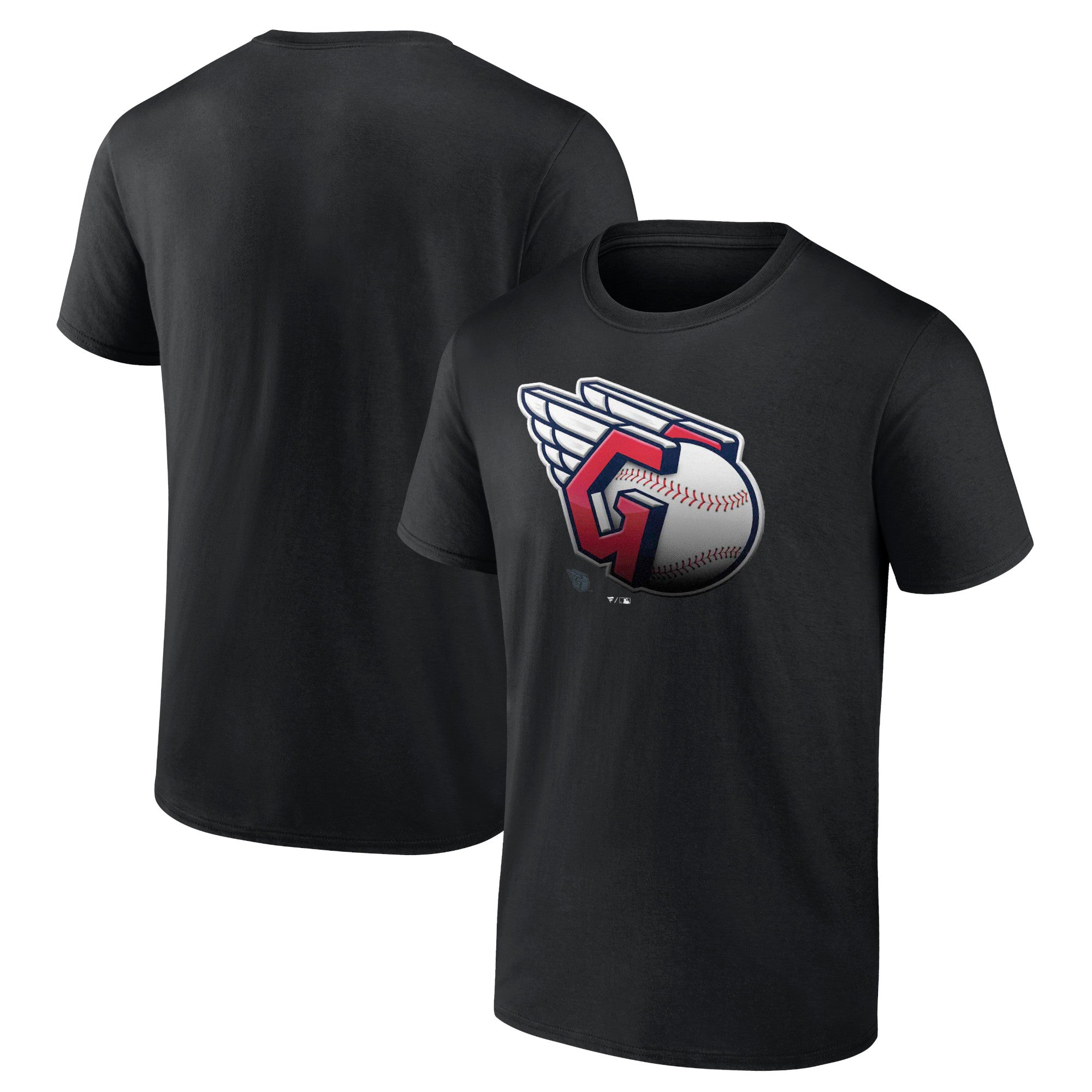 Men's Black Cleveland Guardians Midnight Mascot T-Shirt