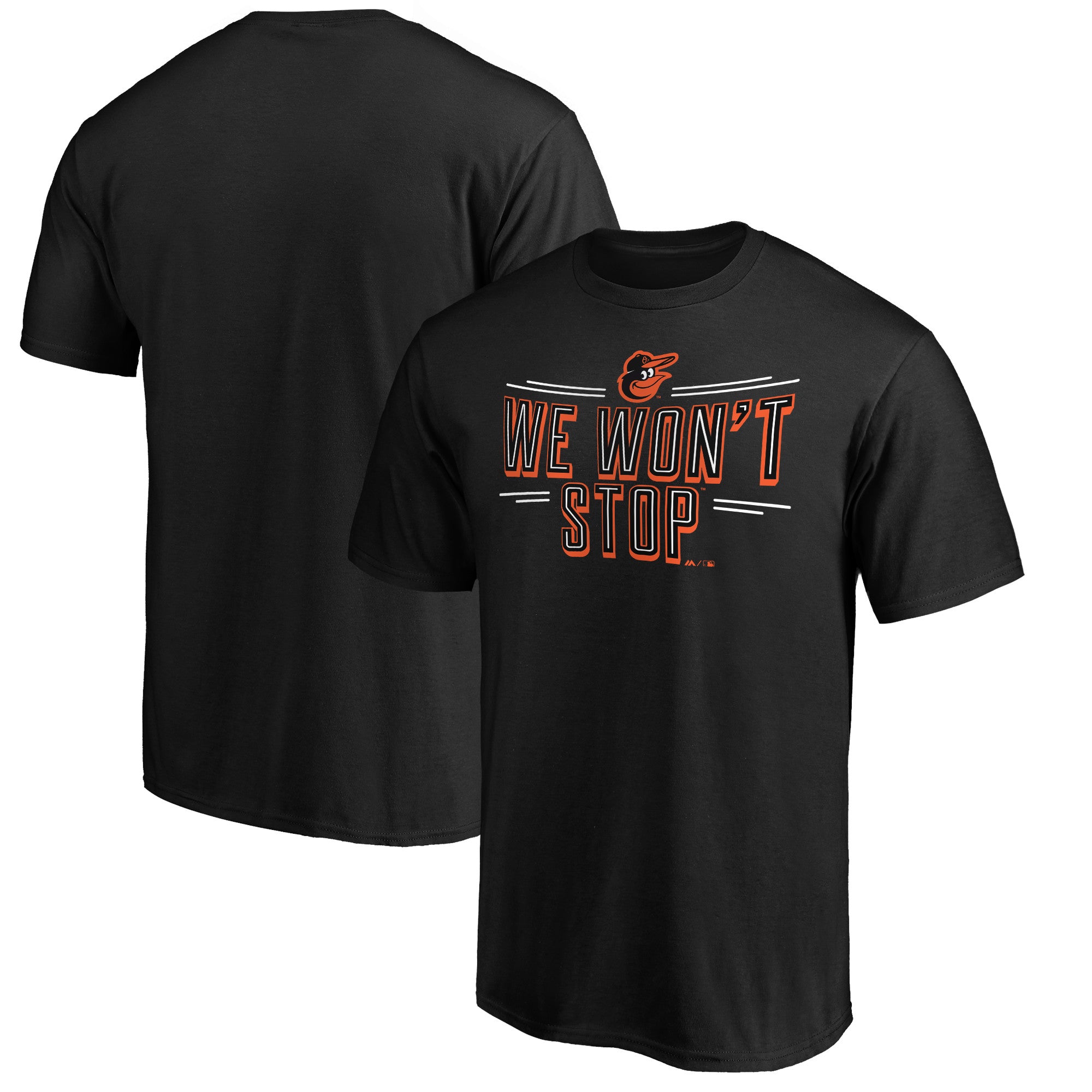 Men's Black Baltimore Orioles Team Adrenaline T-Shirt