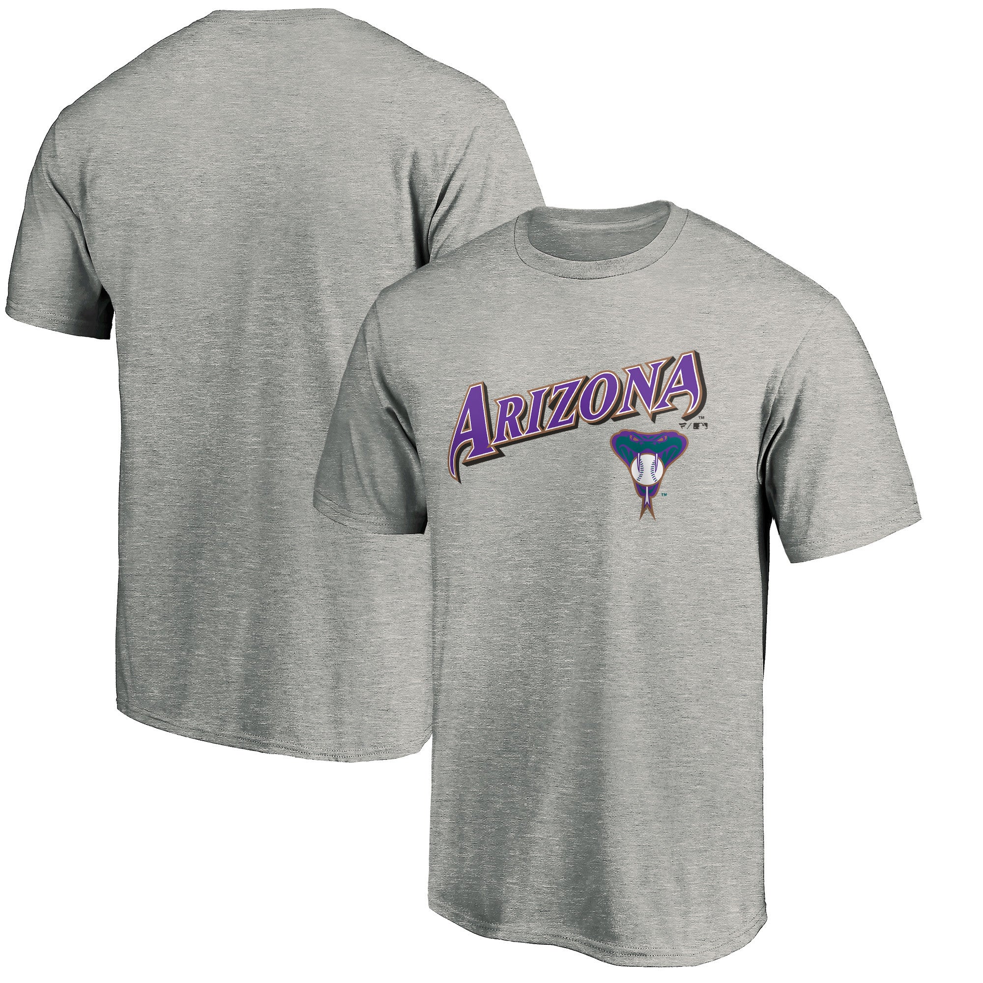 Men's Heather Gray Arizona Diamondbacks Cooperstown Collection Wahconah T-Shirt