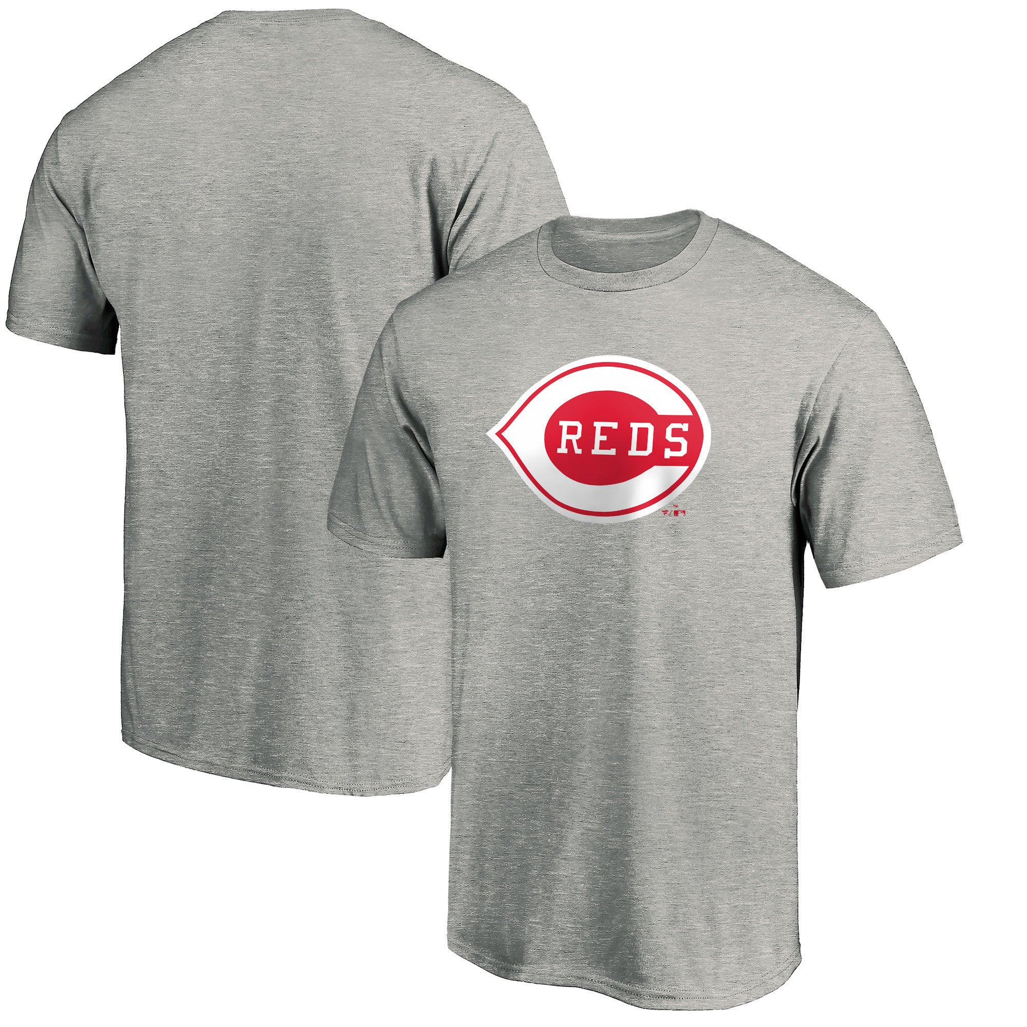 Men's Heather Gray Cincinnati Reds Cooperstown Collection Wahconah T-Shirt