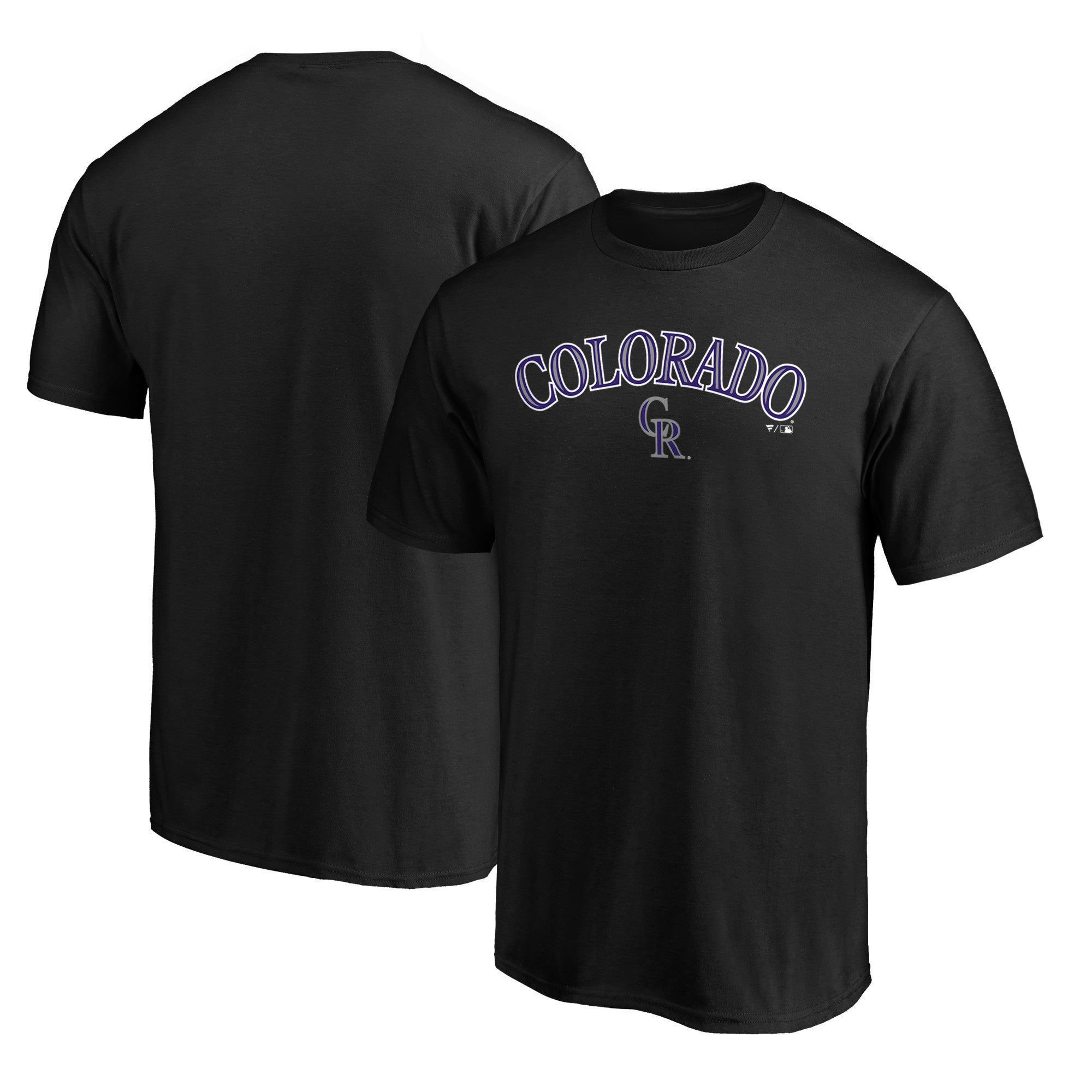 Men's Black Colorado Rockies Series Sweep T-Shirt
