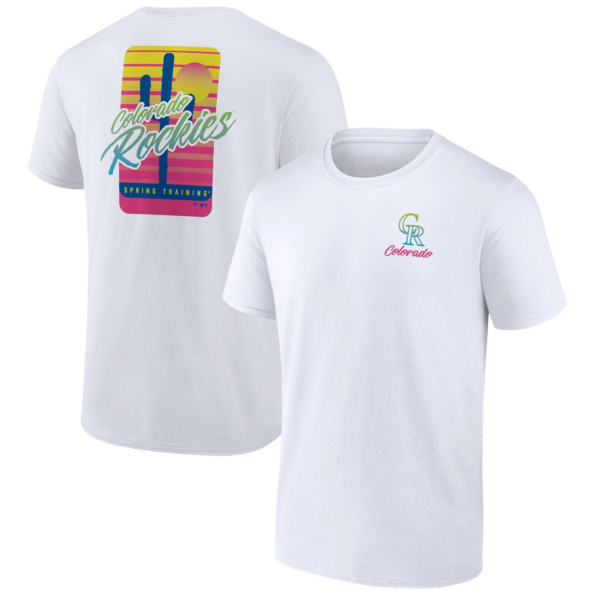 Men's White Colorado Rockies Spring Break T-Shirt